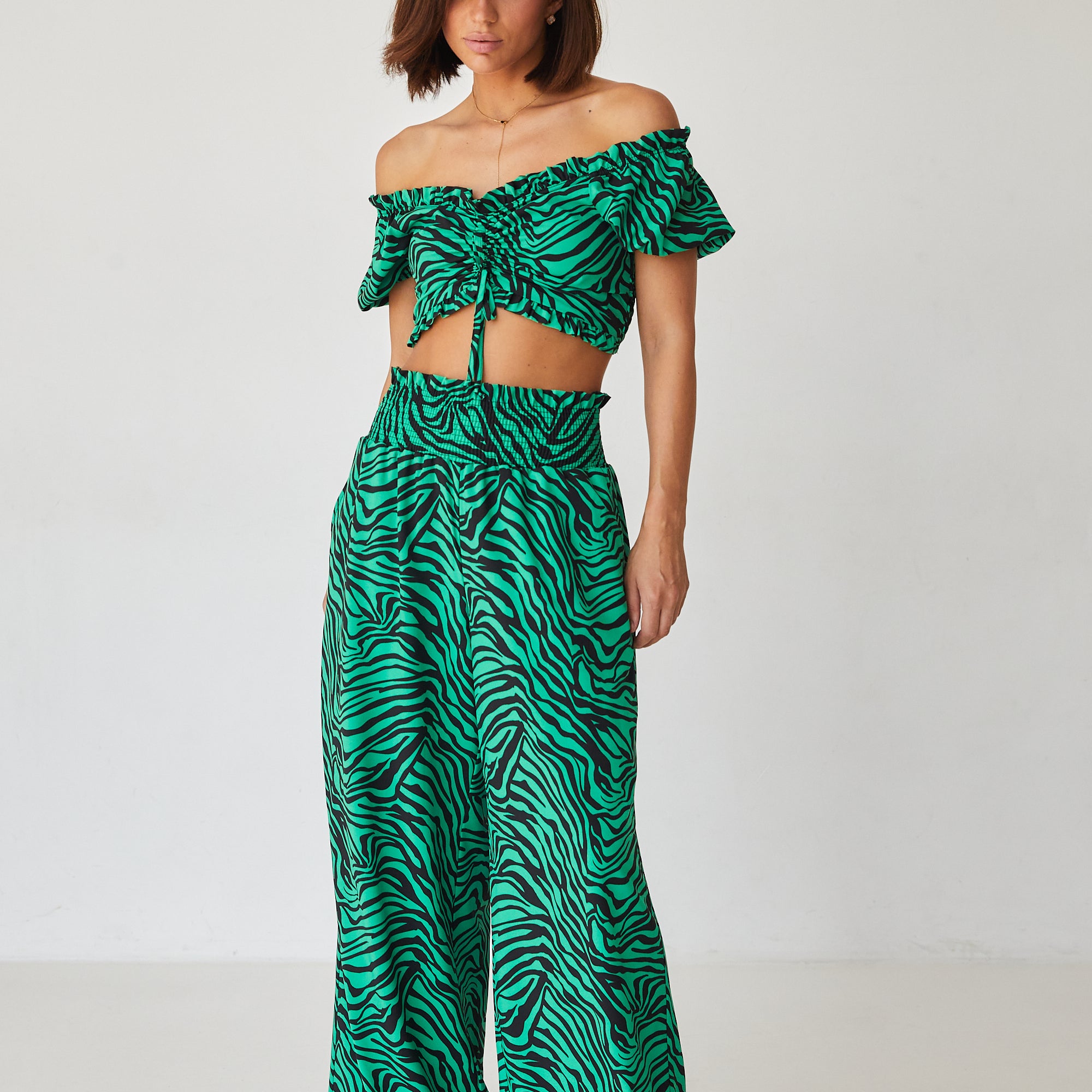 Брюки з високою резинкою