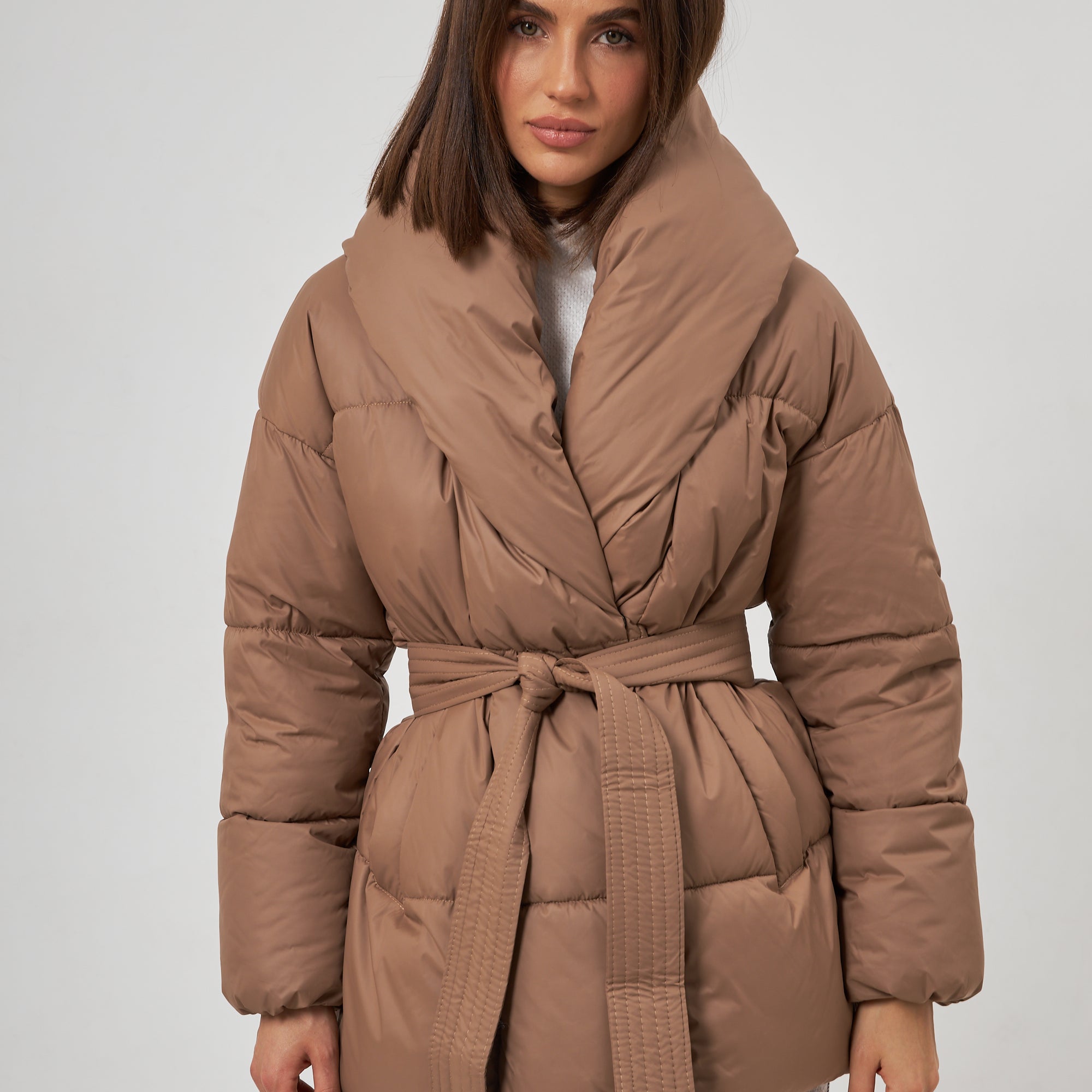 Куртка з широким коміром та паском - Wear Me