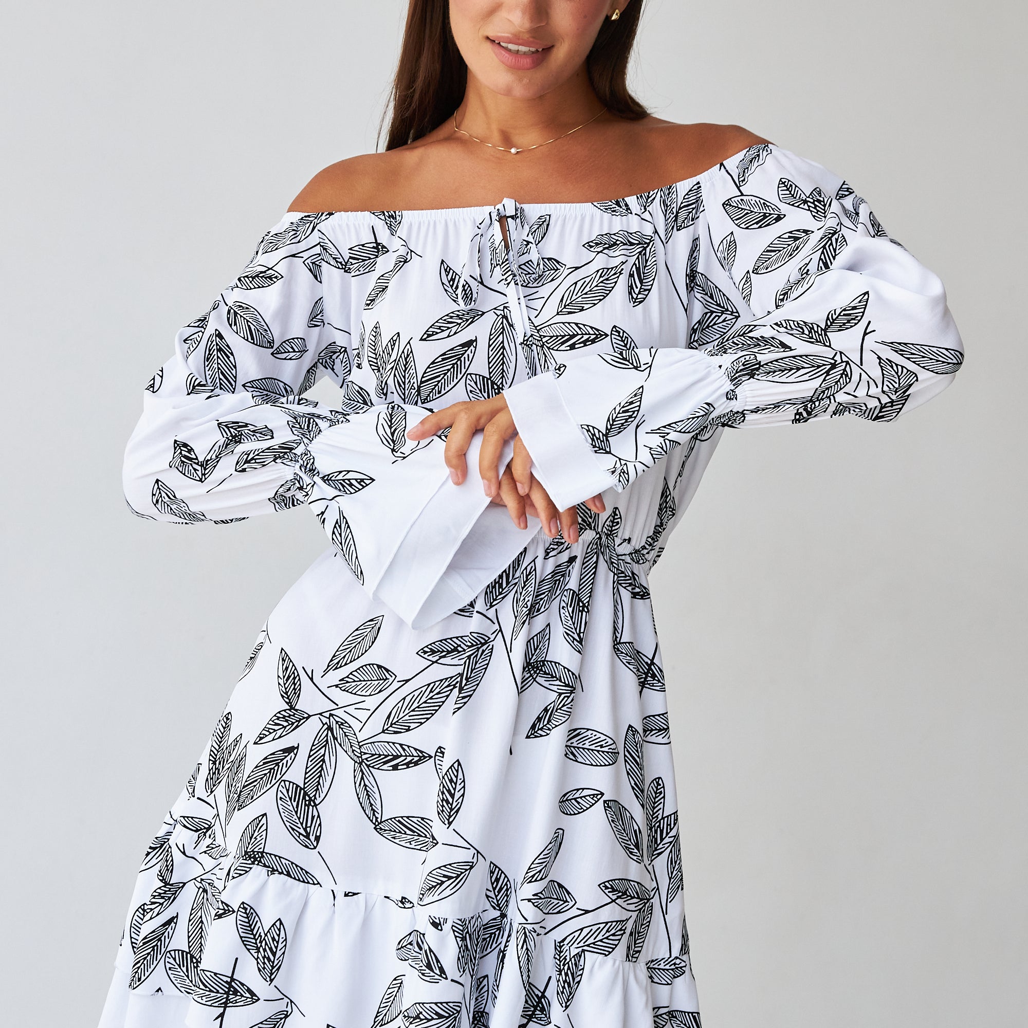 Сукня міні на резинці зі штапеля - Wear Me