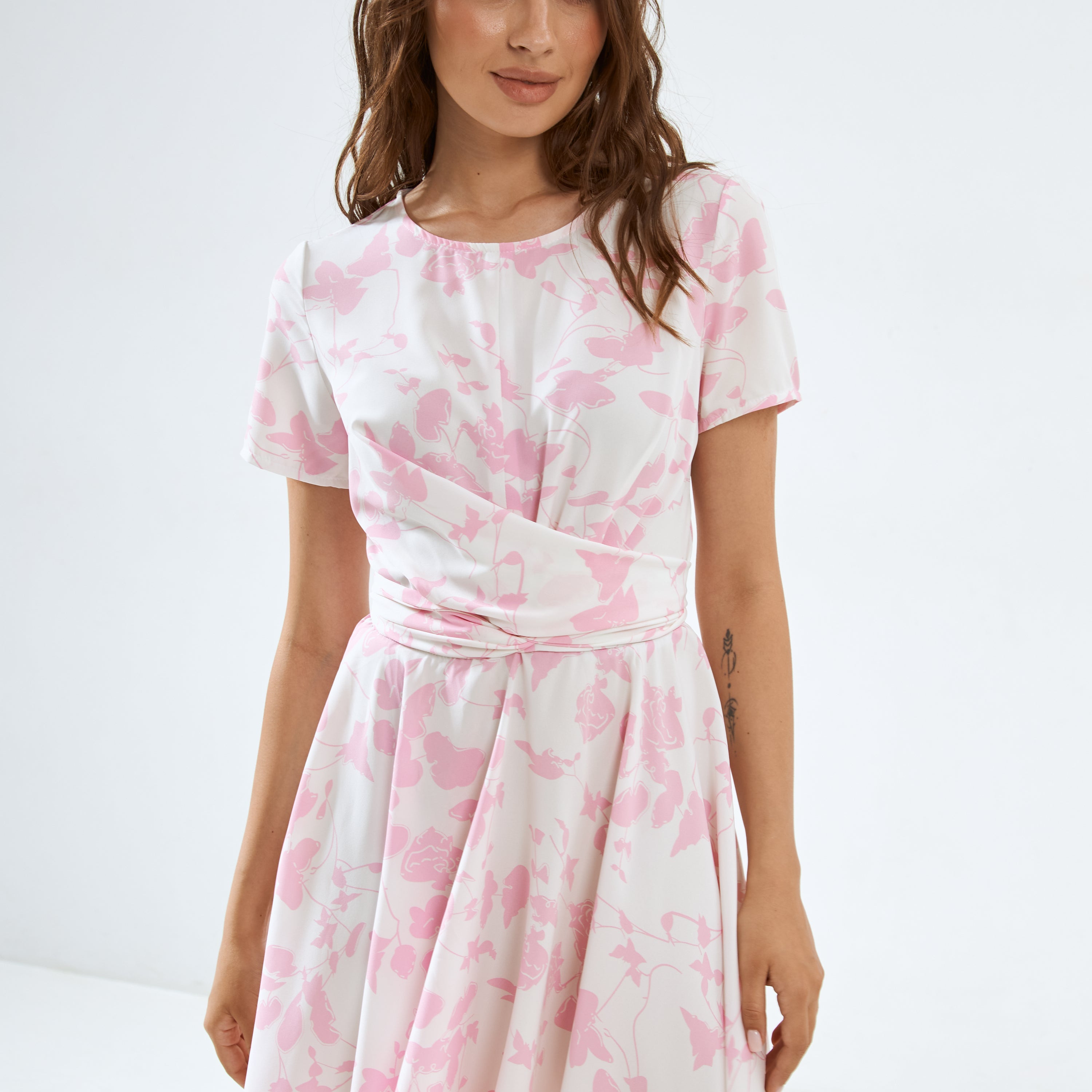 Сукня міні з перекрутом