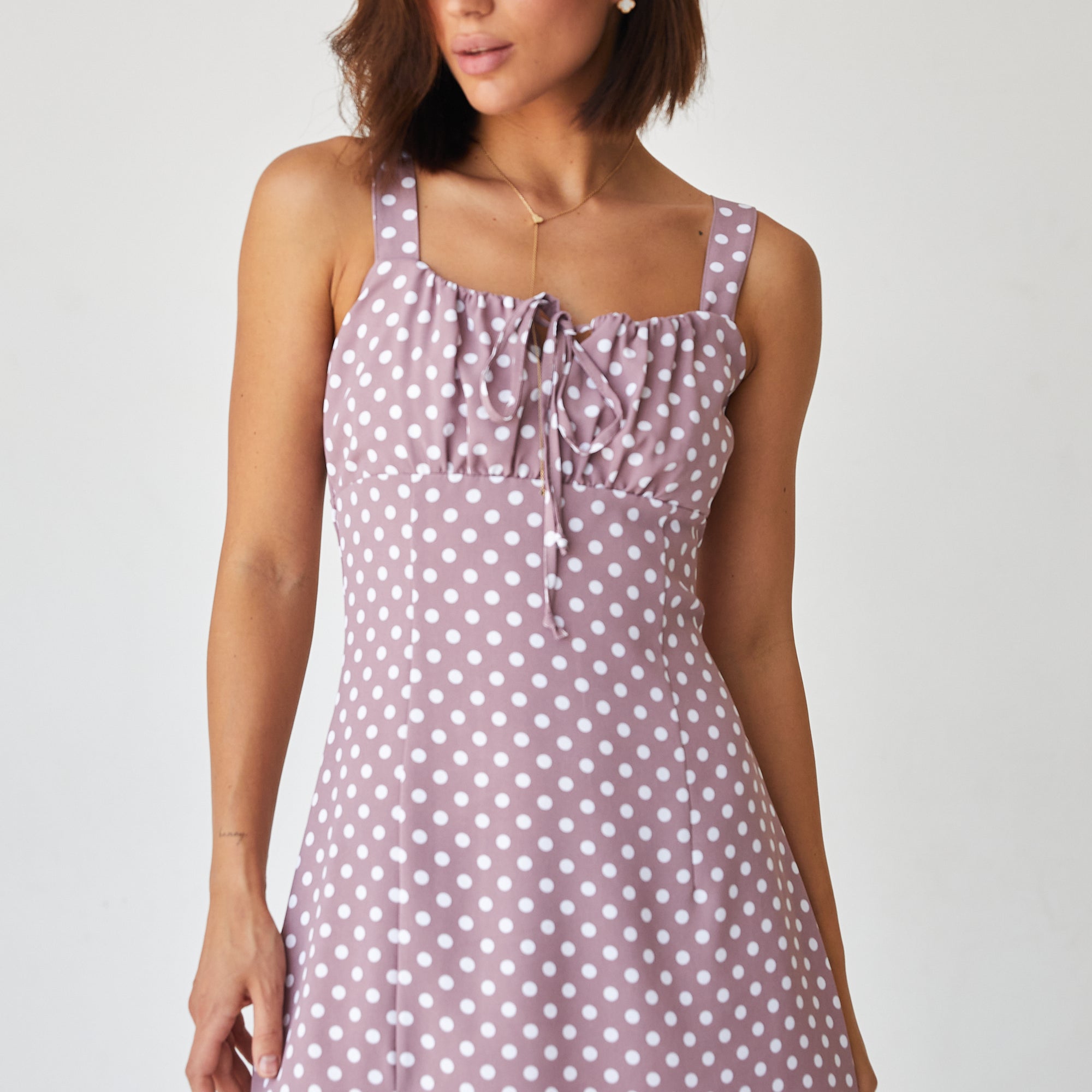 Сарафан міні з розрізом