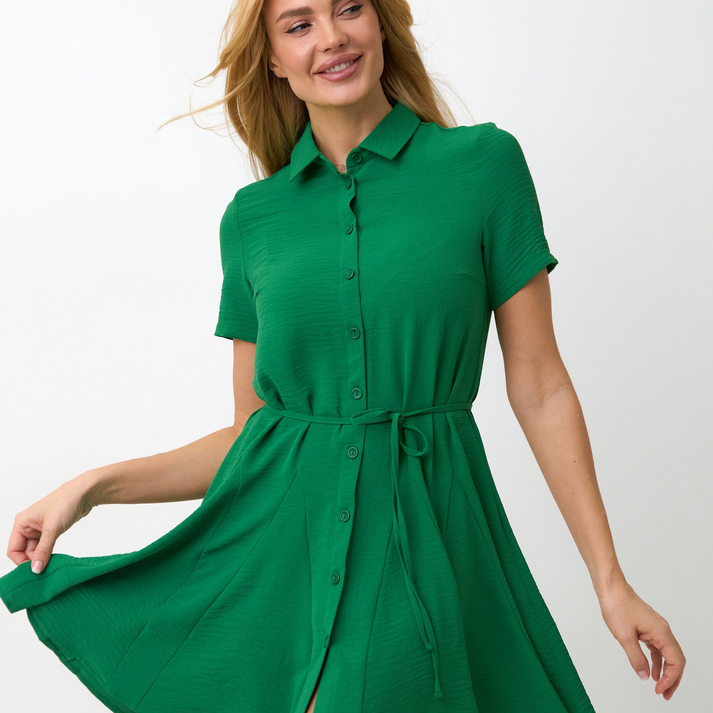 Сукня з клинами короткий рукав