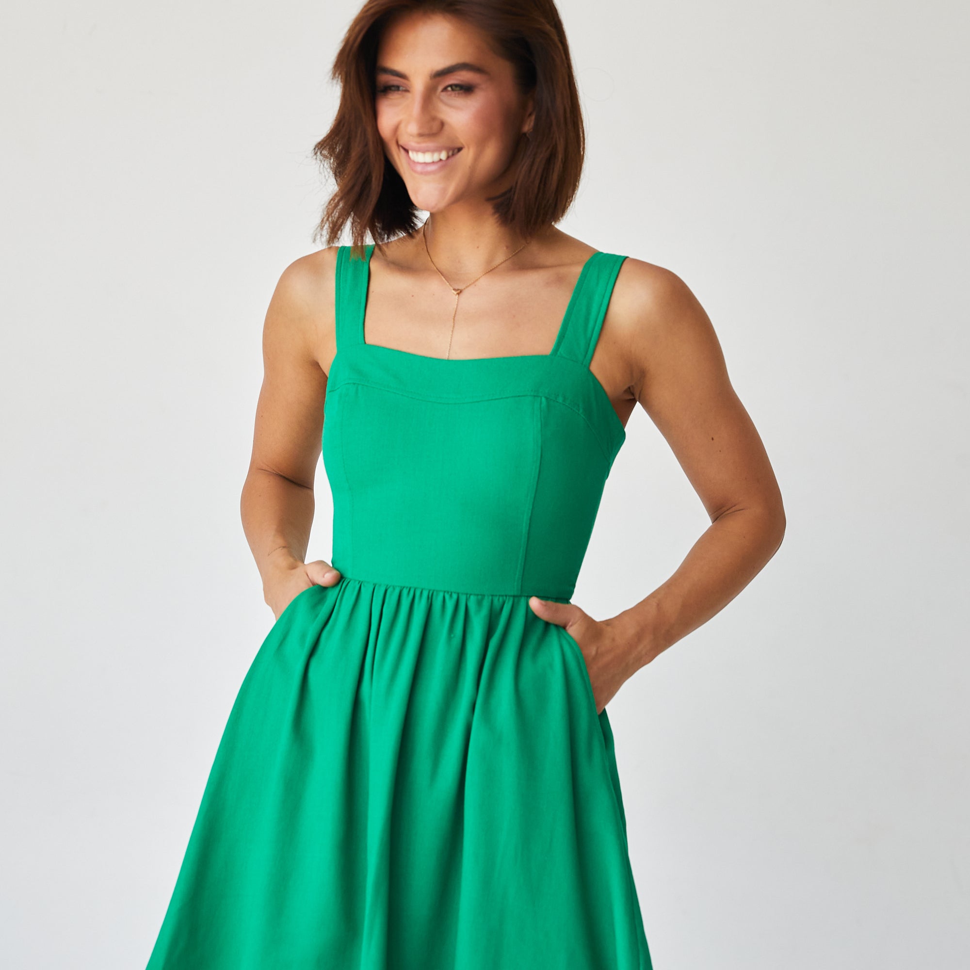 Сарафан міні з льна