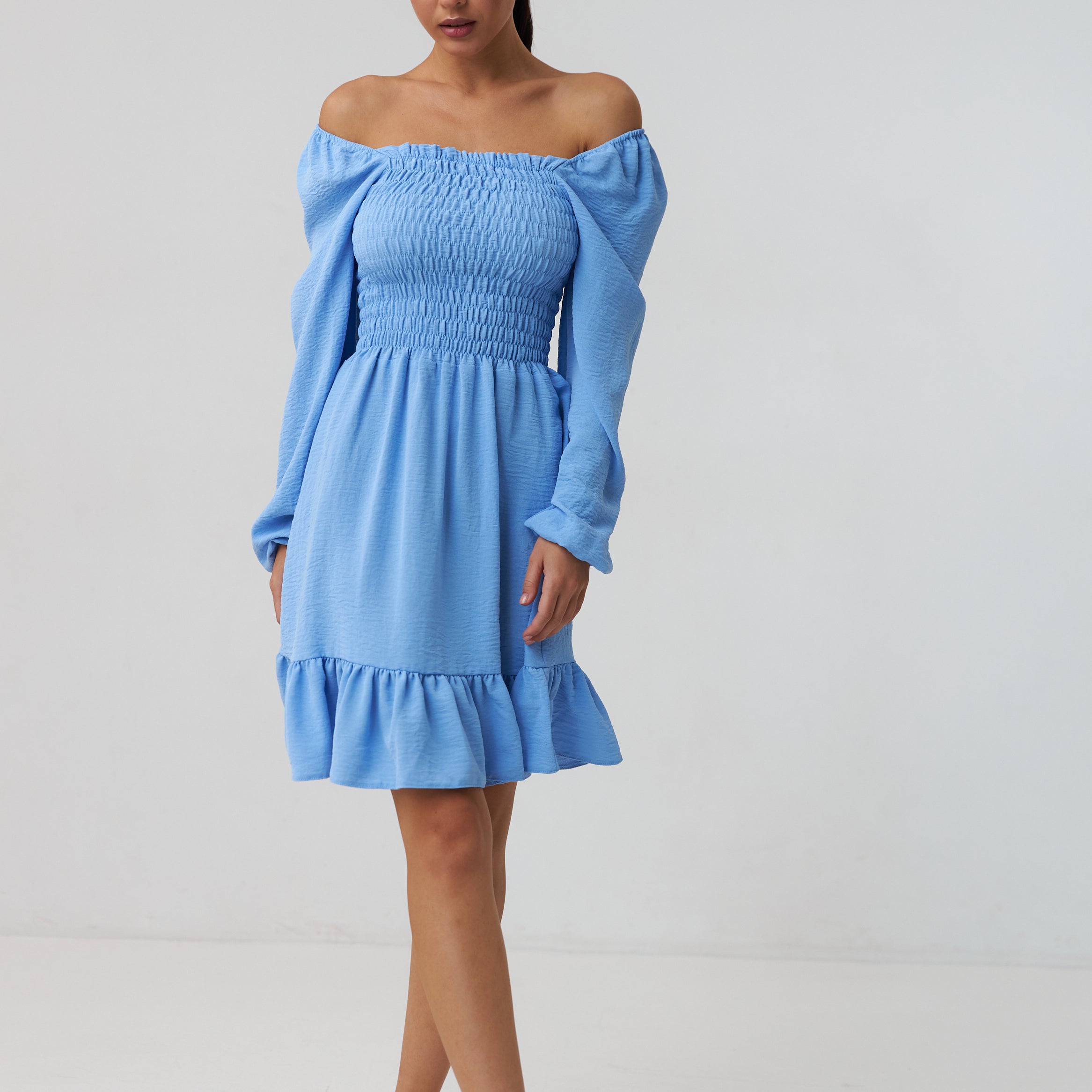 Сукня ліф-резинка з оборкою внизу - Wear Me