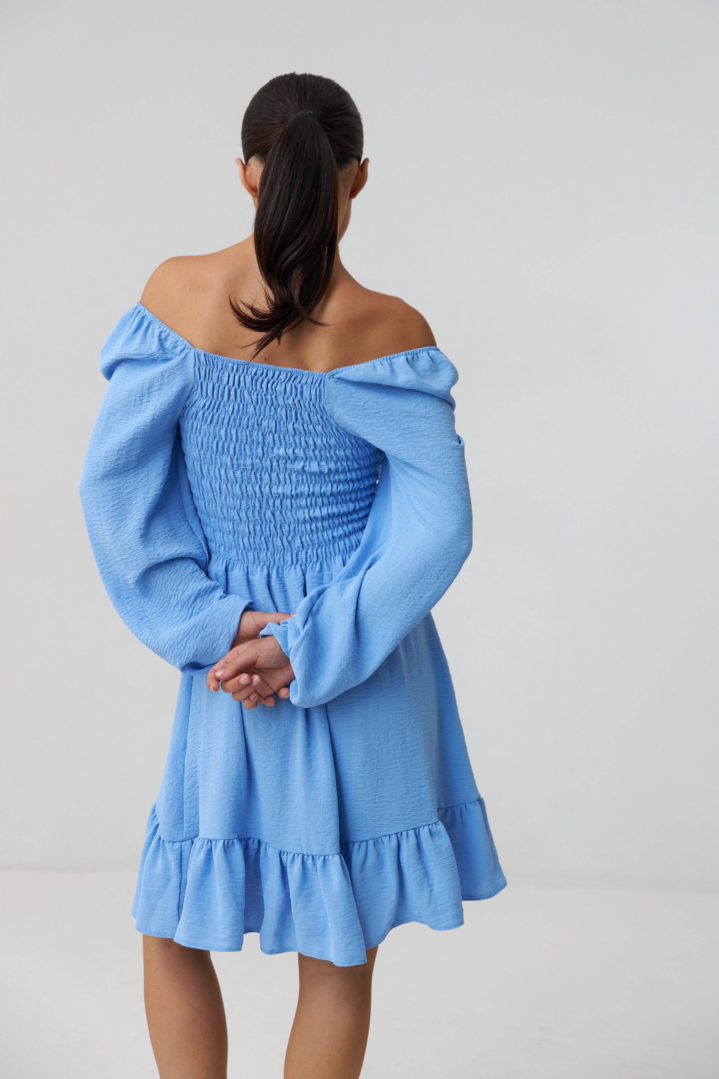 Сукня ліф-резинка з оборкою внизу - Wear Me