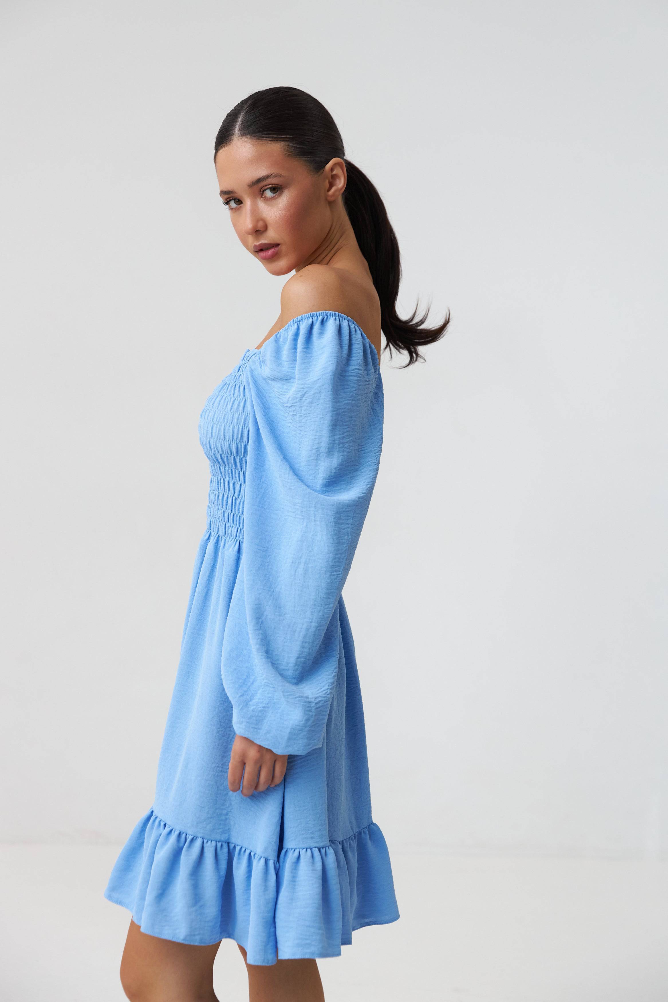 Сукня ліф-резинка з оборкою внизу - Wear Me