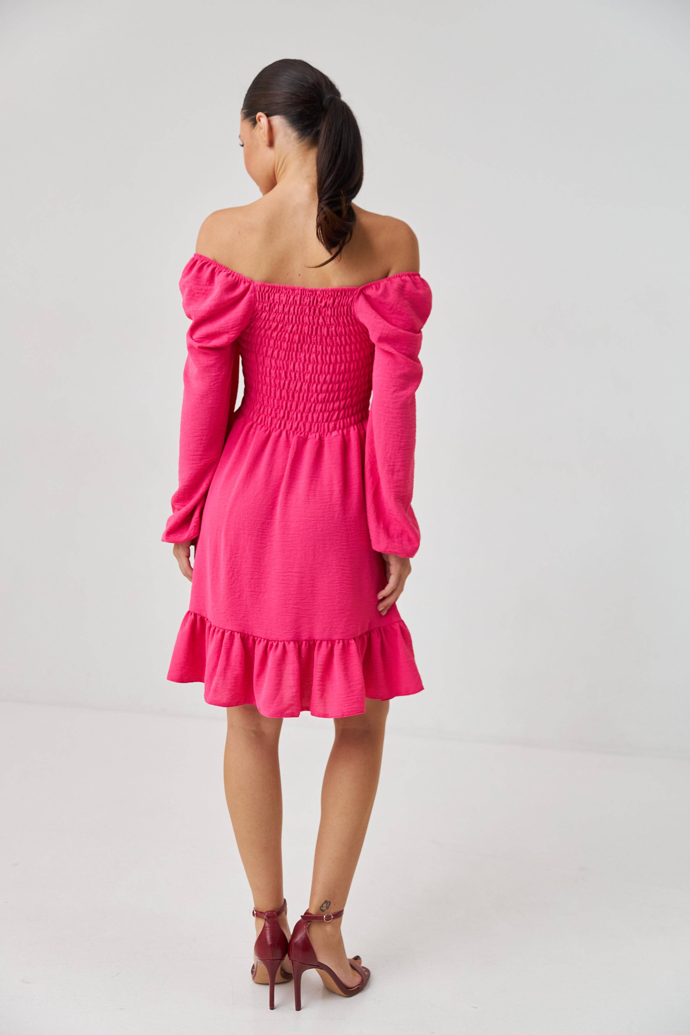 Сукня ліф-резинка з оборкою внизу - Wear Me