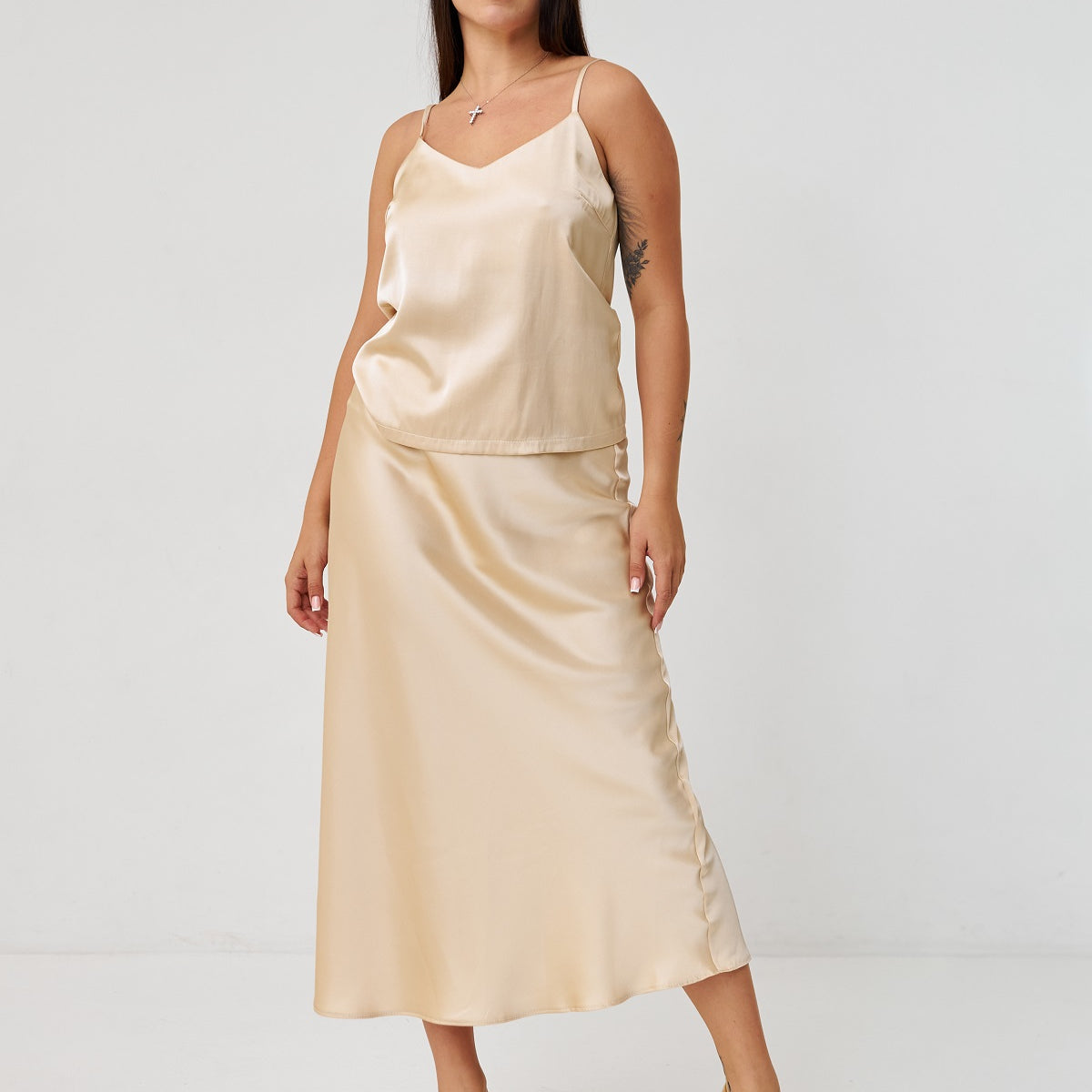 Спідниця з шовк-сатину