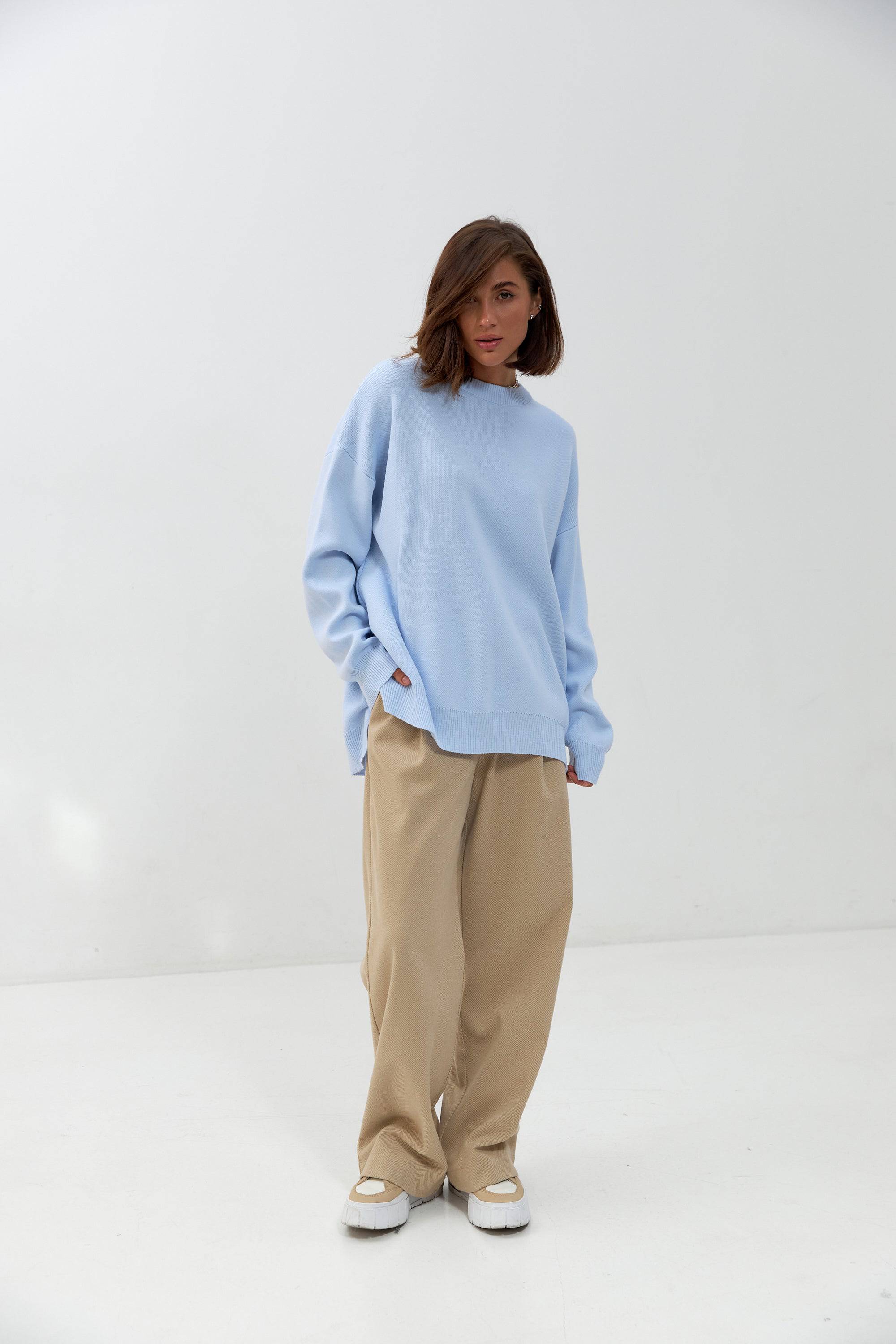 Джемпер з розрізами та подовженою спинкою - Wear Me