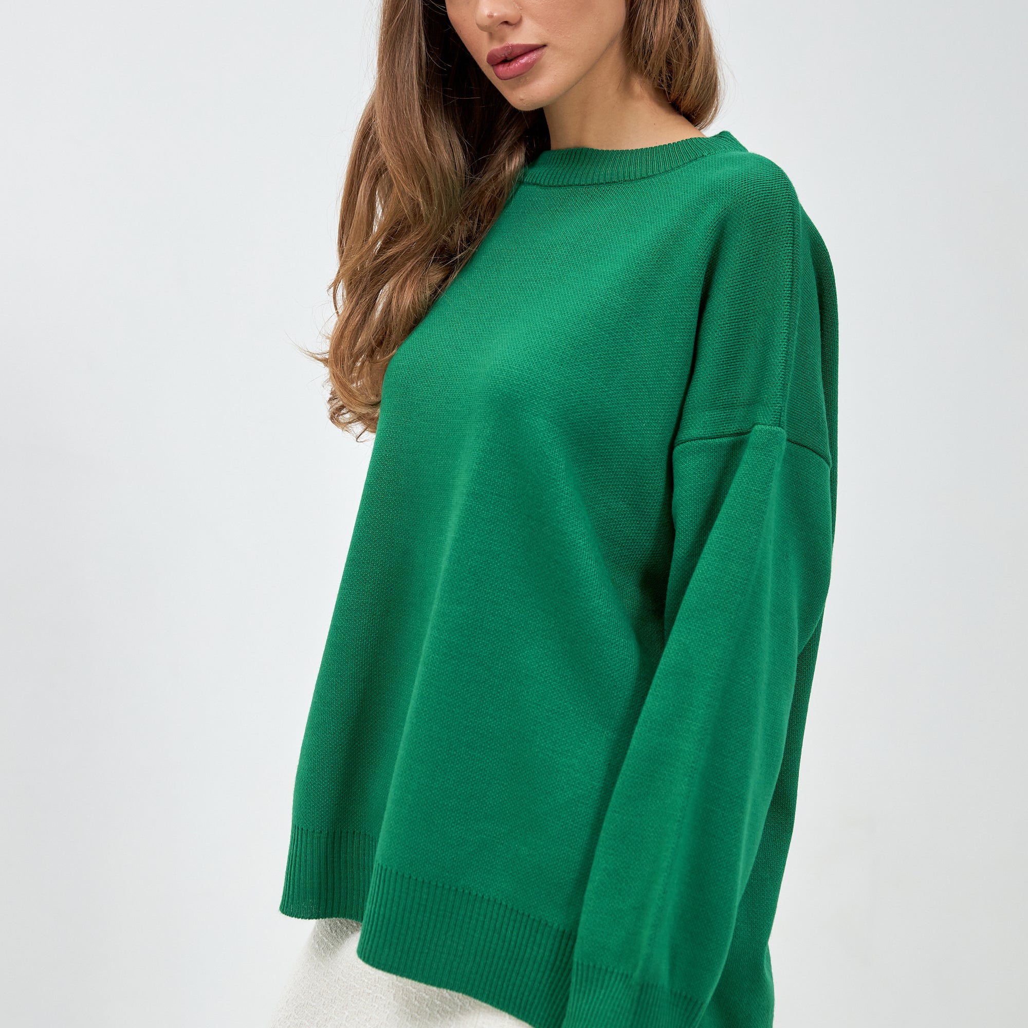 Джемпер з розрізами та подовженою спинкою - Wear Me