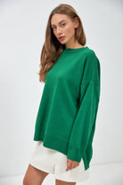 Джемпер з розрізами та подовженою спинкою - Wear Me