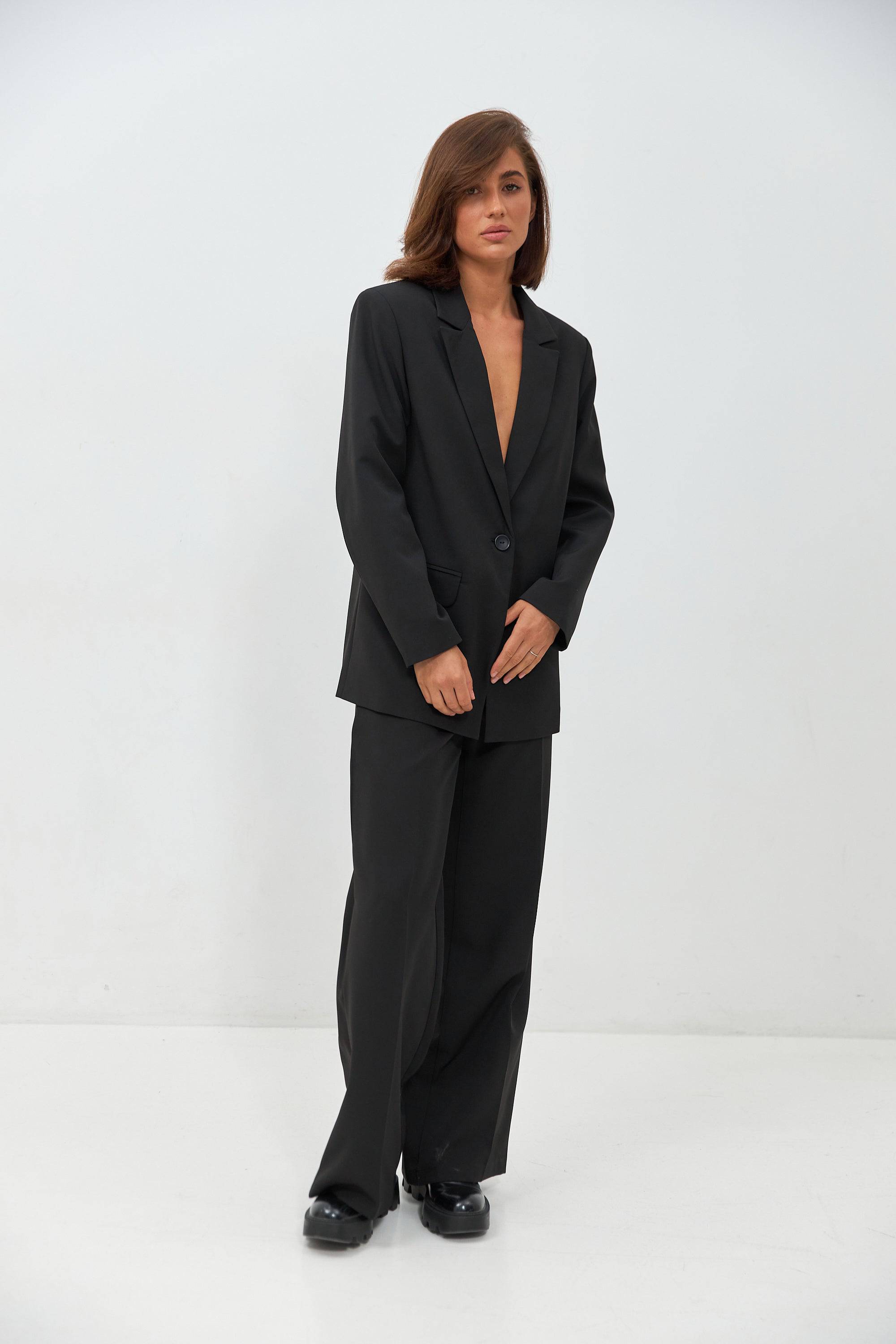 Палаццо з білим поясом на резинці - Wear Me