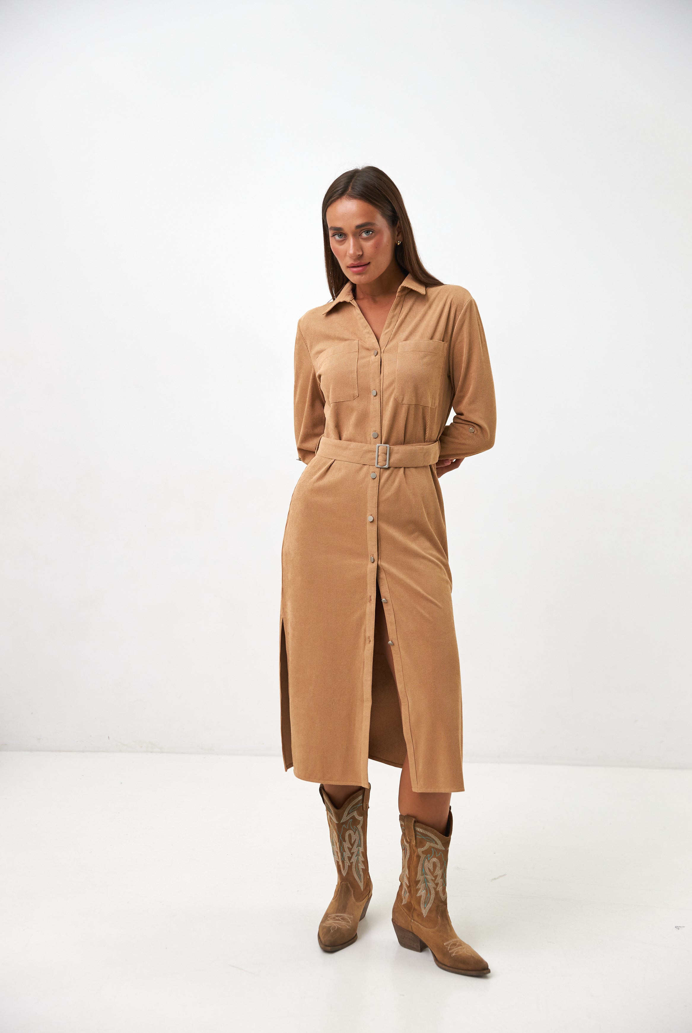 Сукня сорочка з металевими гудзиками - Wear Me