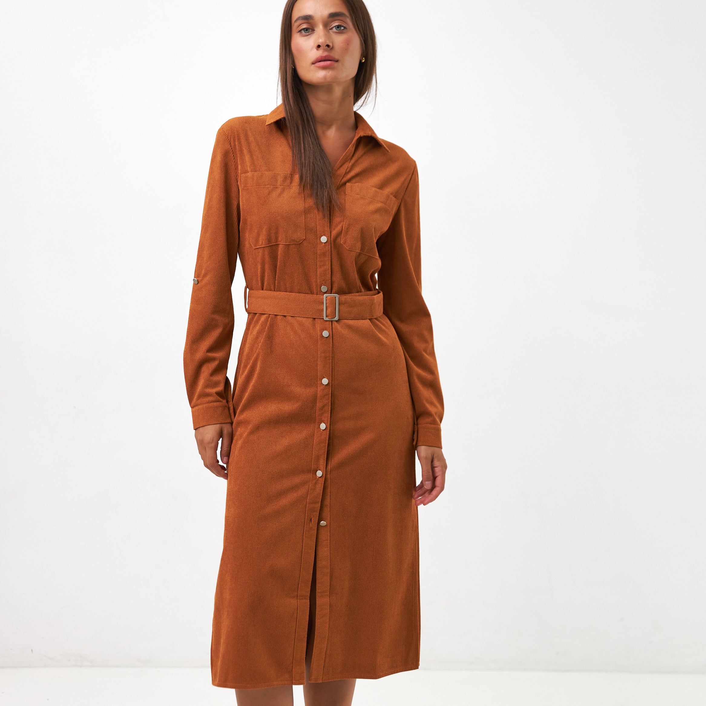 Сукня сорочка з металевими гудзиками - Wear Me