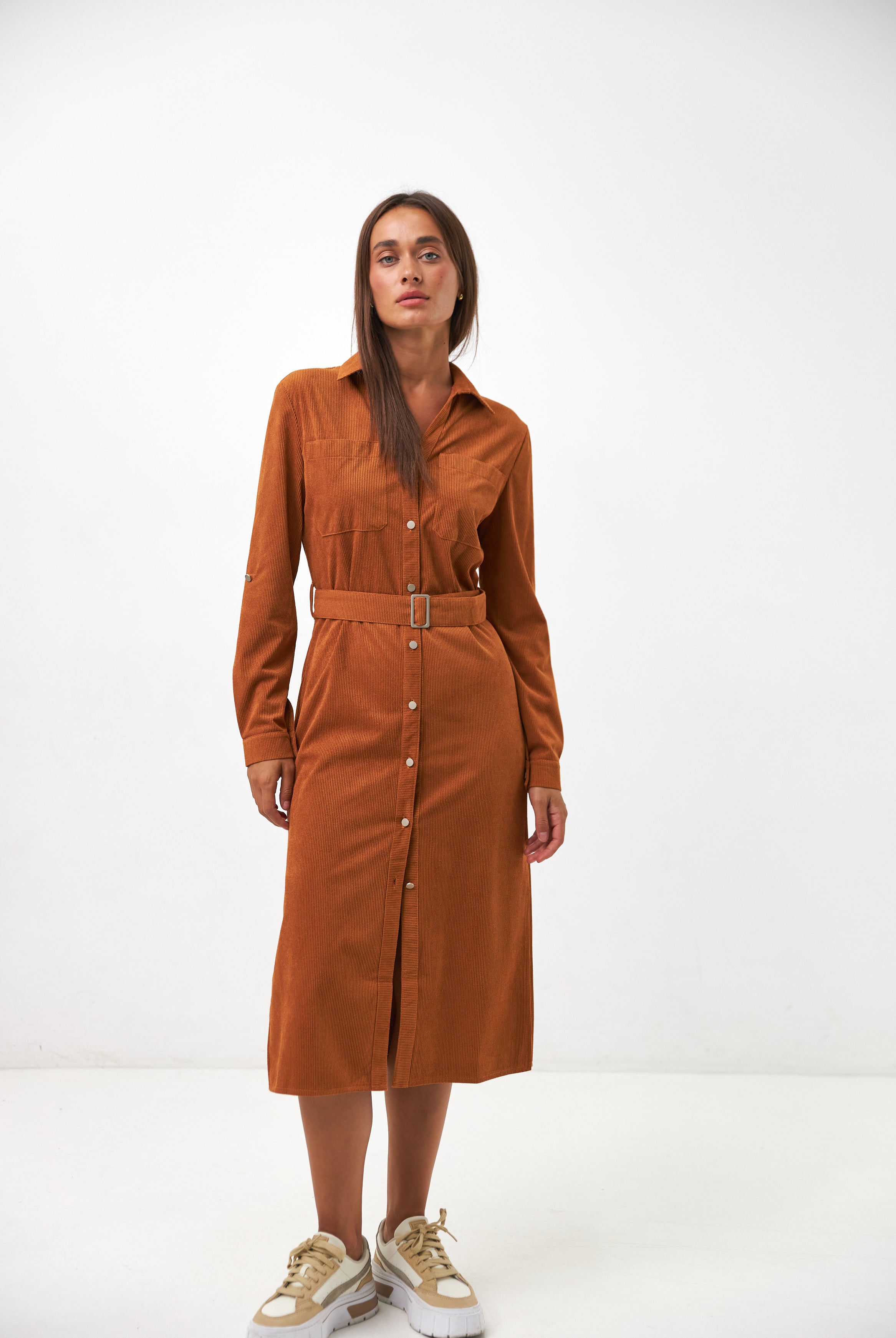 Сукня сорочка з металевими гудзиками - Wear Me