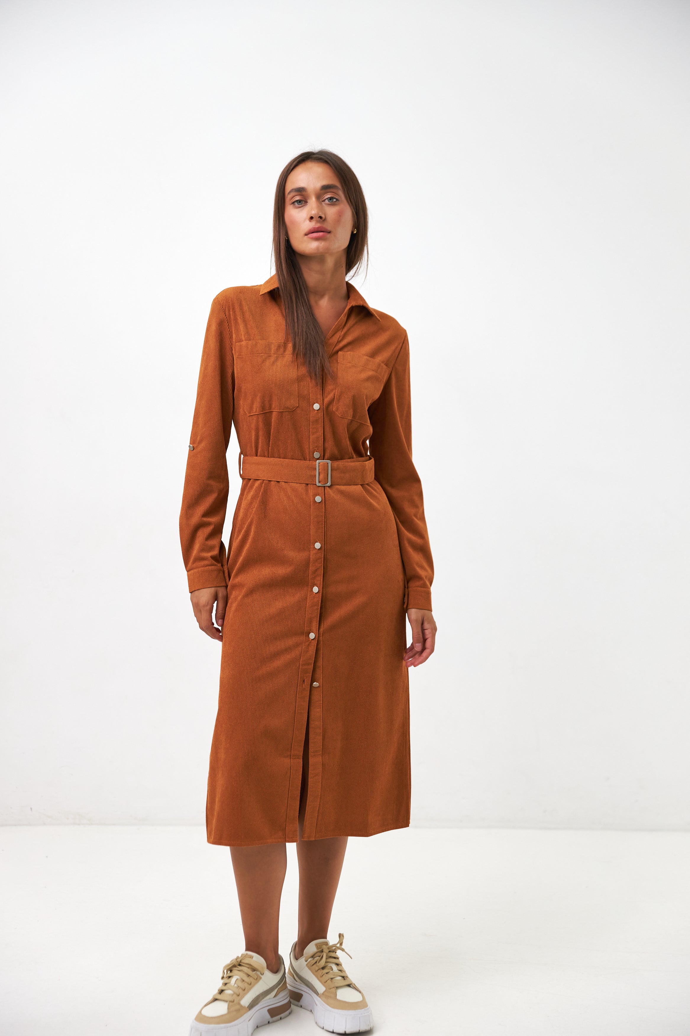 Сукня сорочка з металевими гудзиками - Wear Me