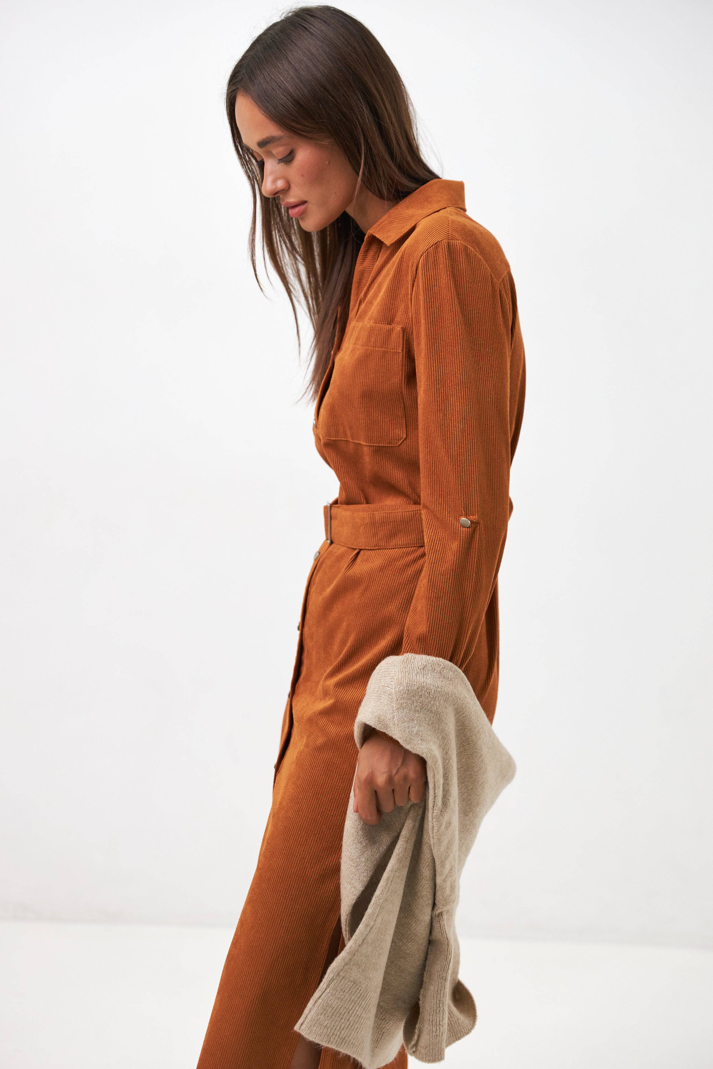 Сукня сорочка з металевими гудзиками - Wear Me