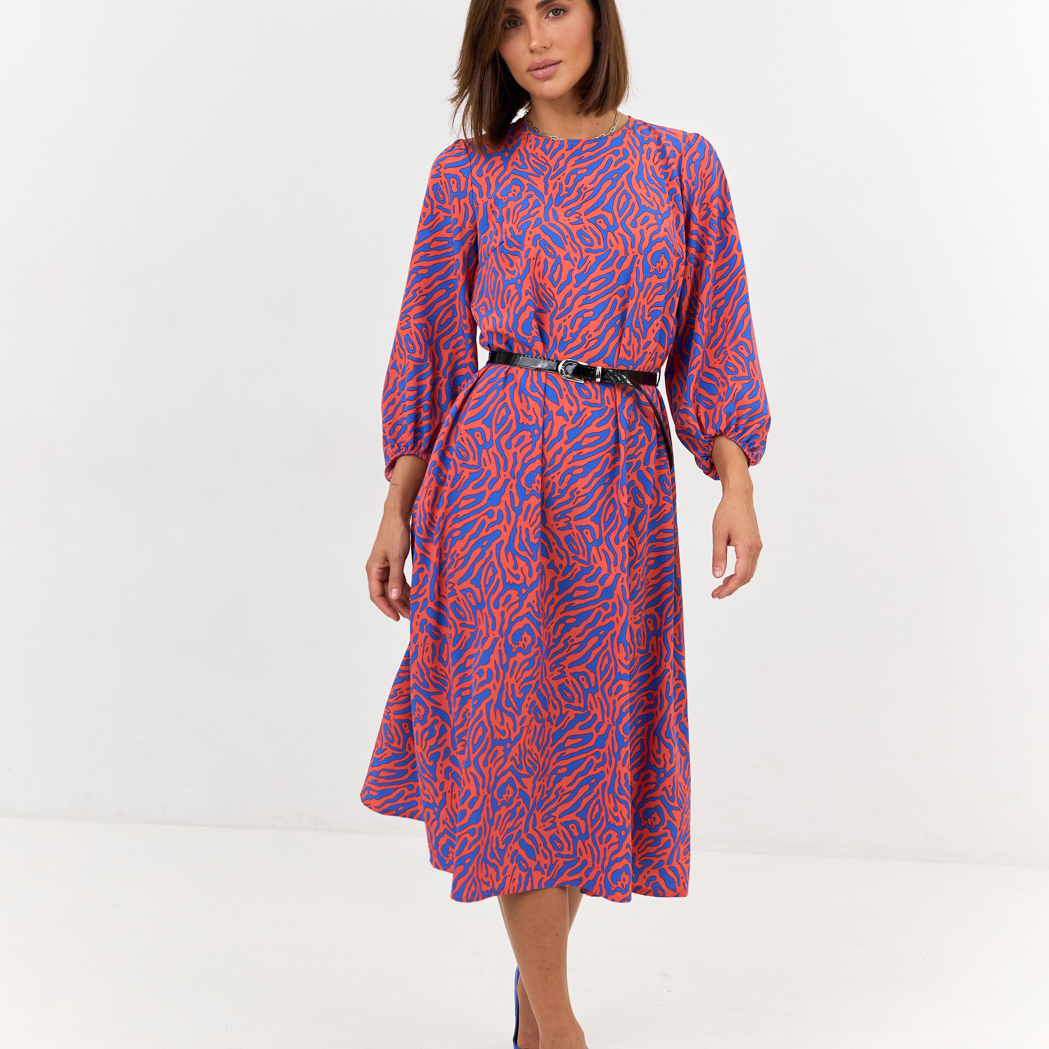 Сукня мідаксі з паском