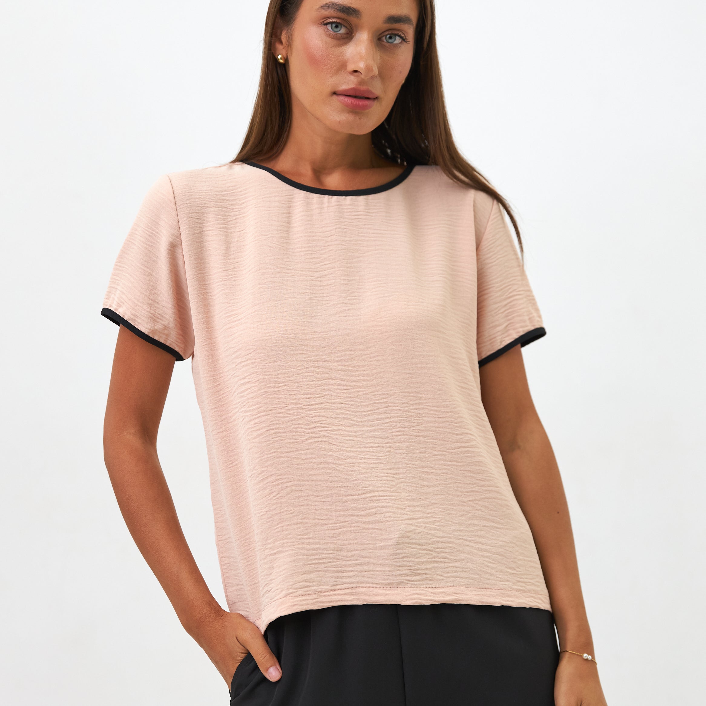 Блуза-футболка з контрасним кантом - Wear Me