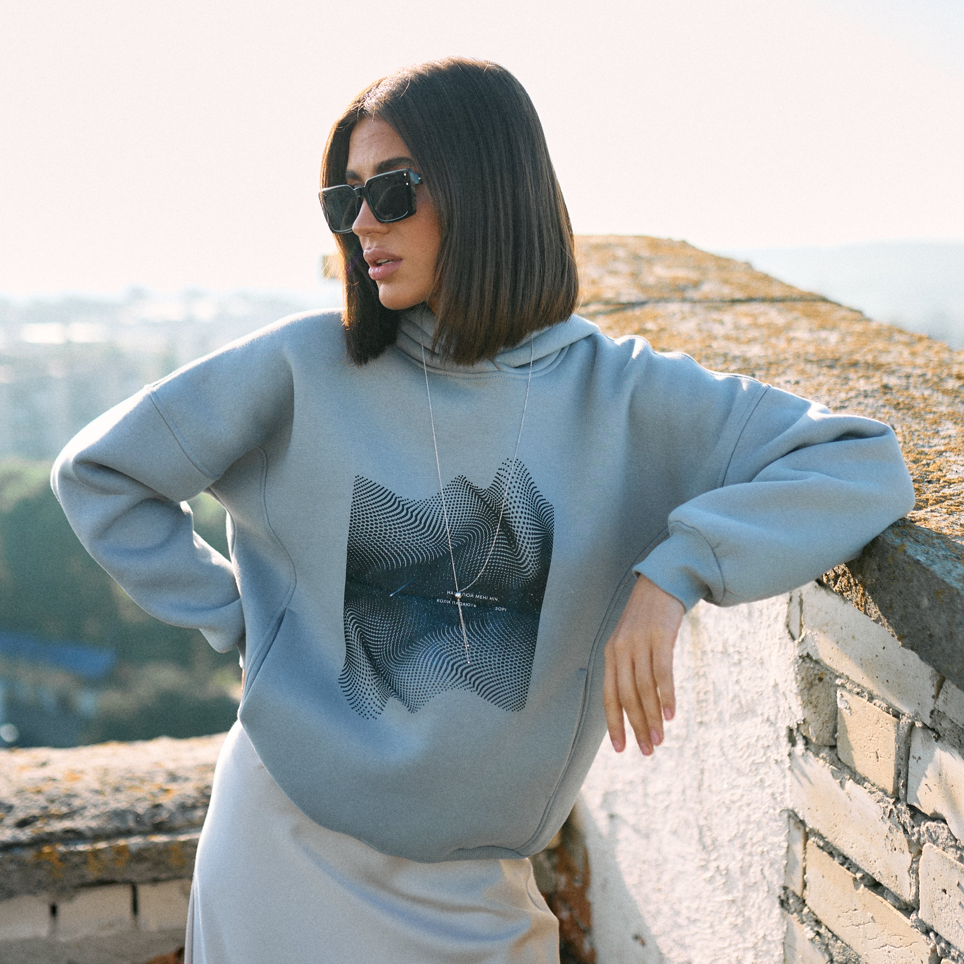 Худі принт " Небо " - Wear Me