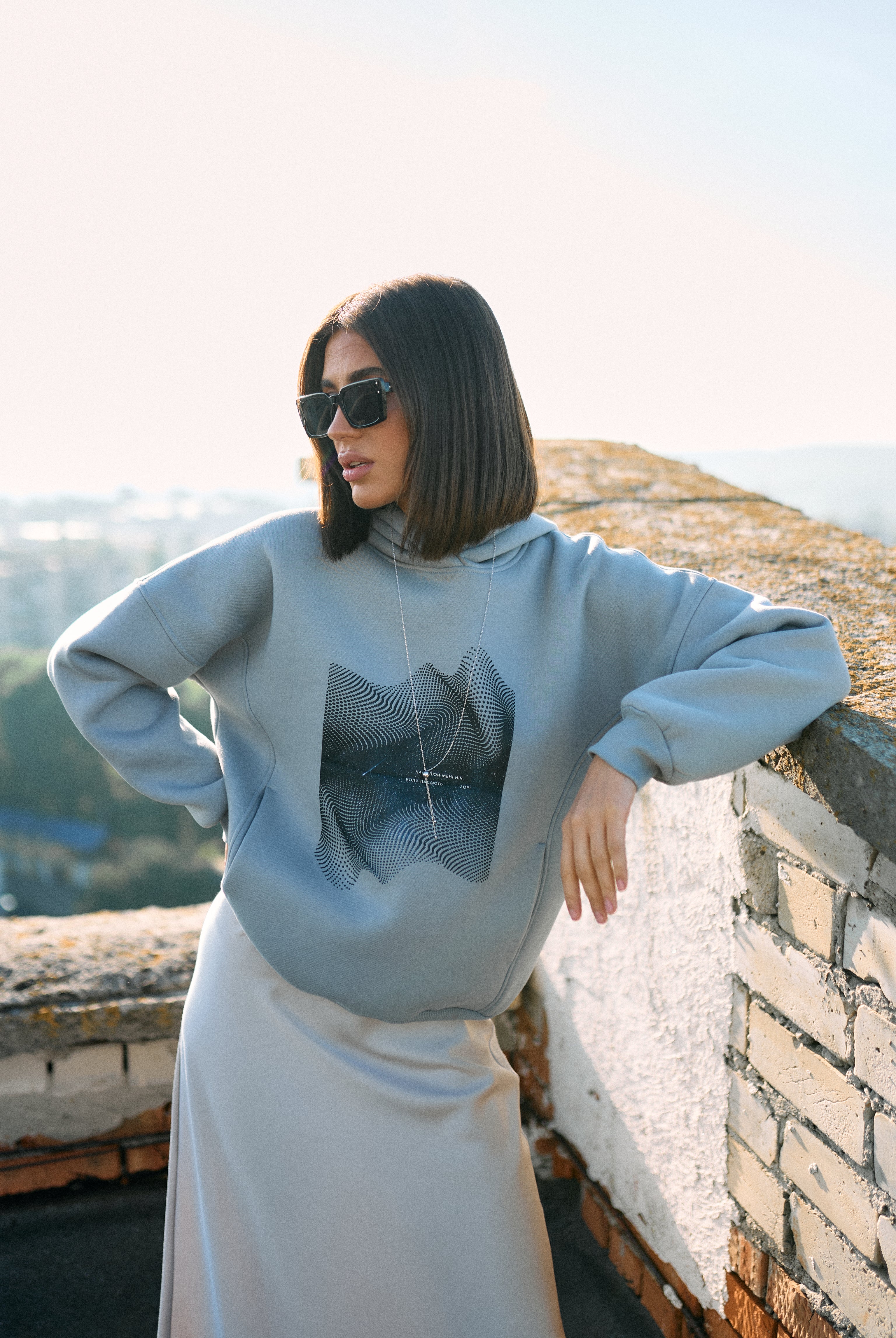 Худі принт " Небо " - Wear Me