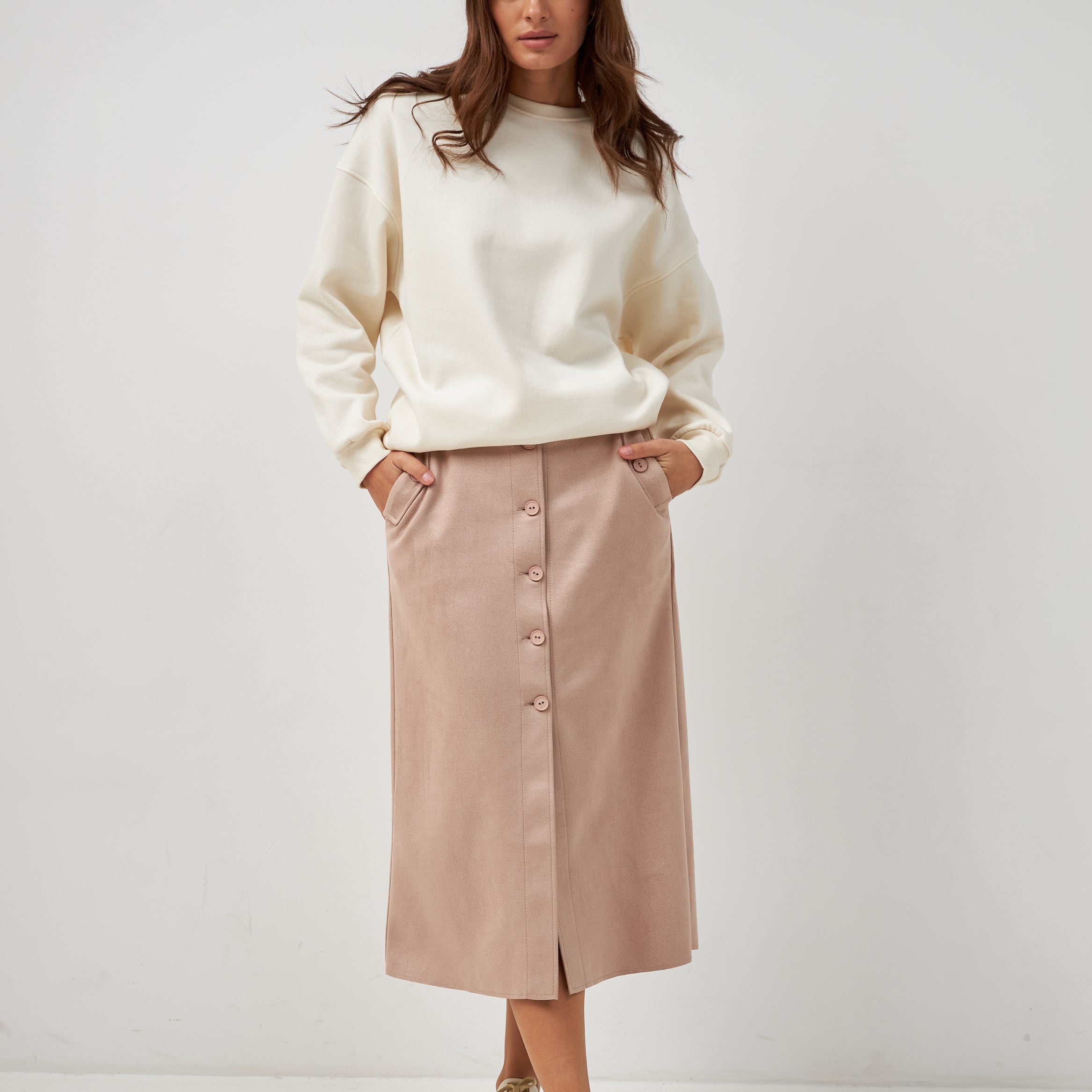 Спідниця з гудзиками