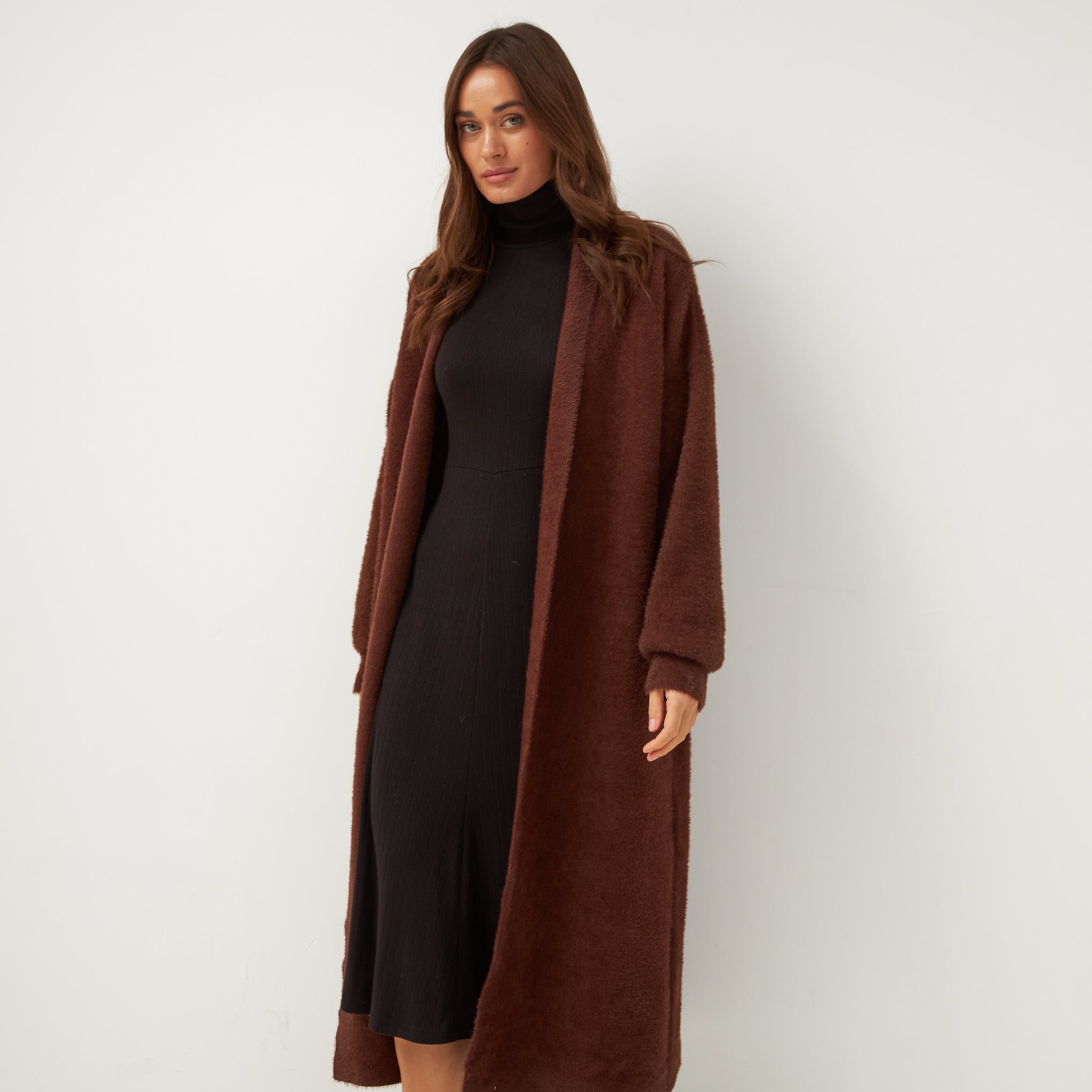 Кардиган в'язаний максі