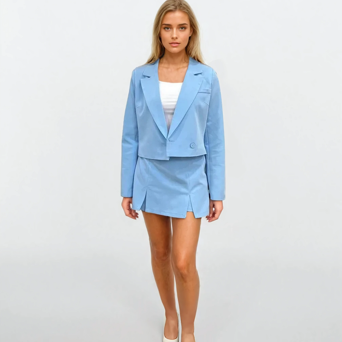 Жакет вкорочений на гудзику