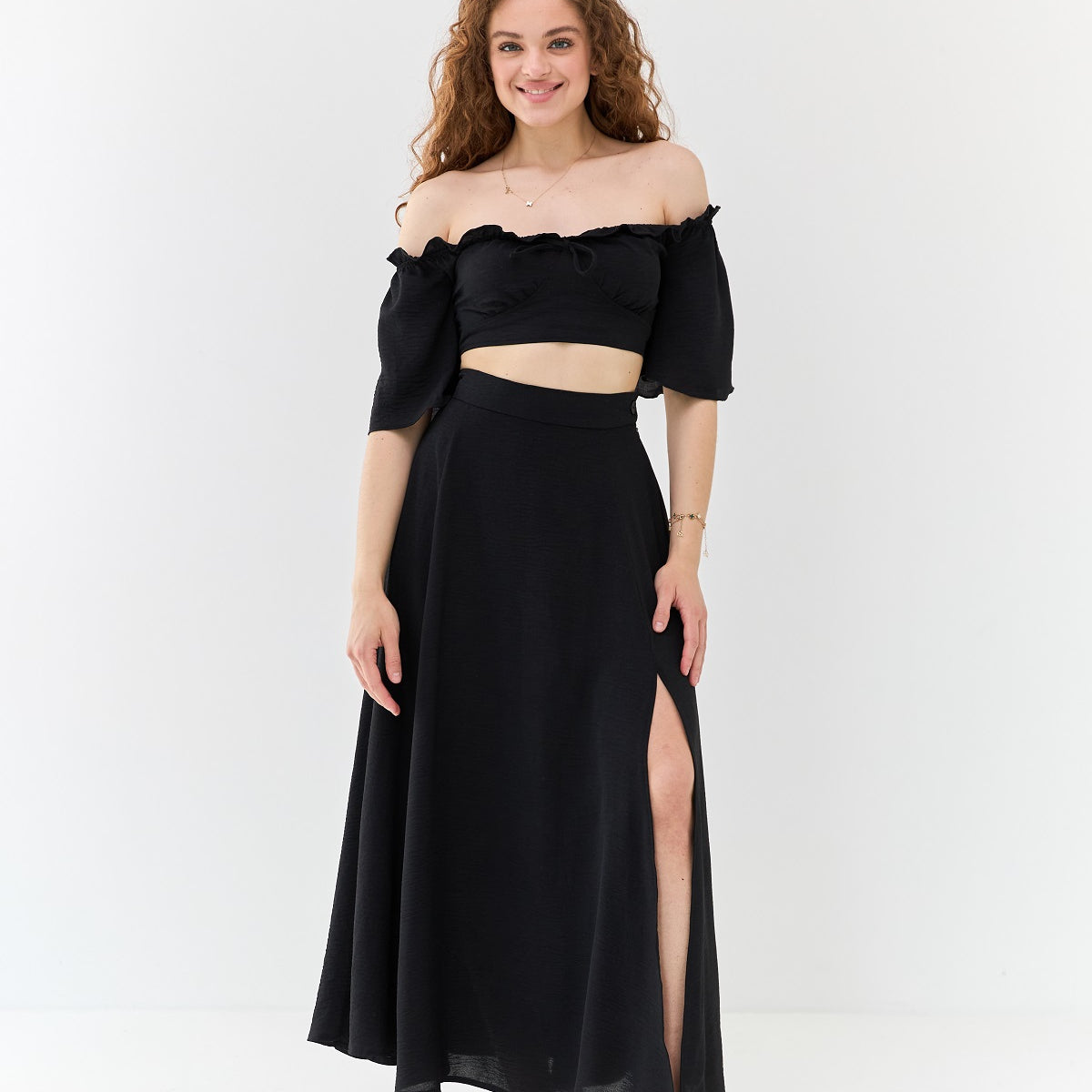 Спідниця максі з розрізами