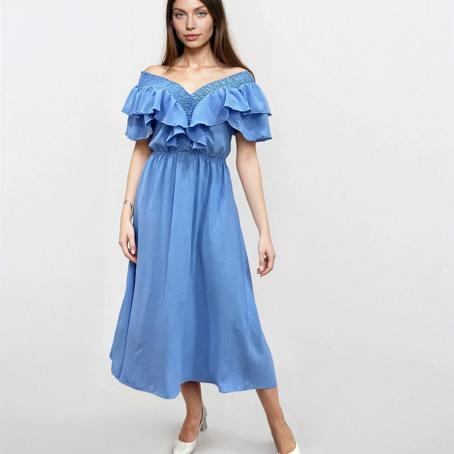 Сукня з резинкою по планці