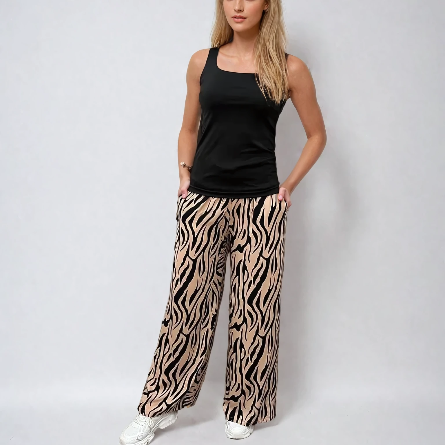 Брюки з високою резинкою