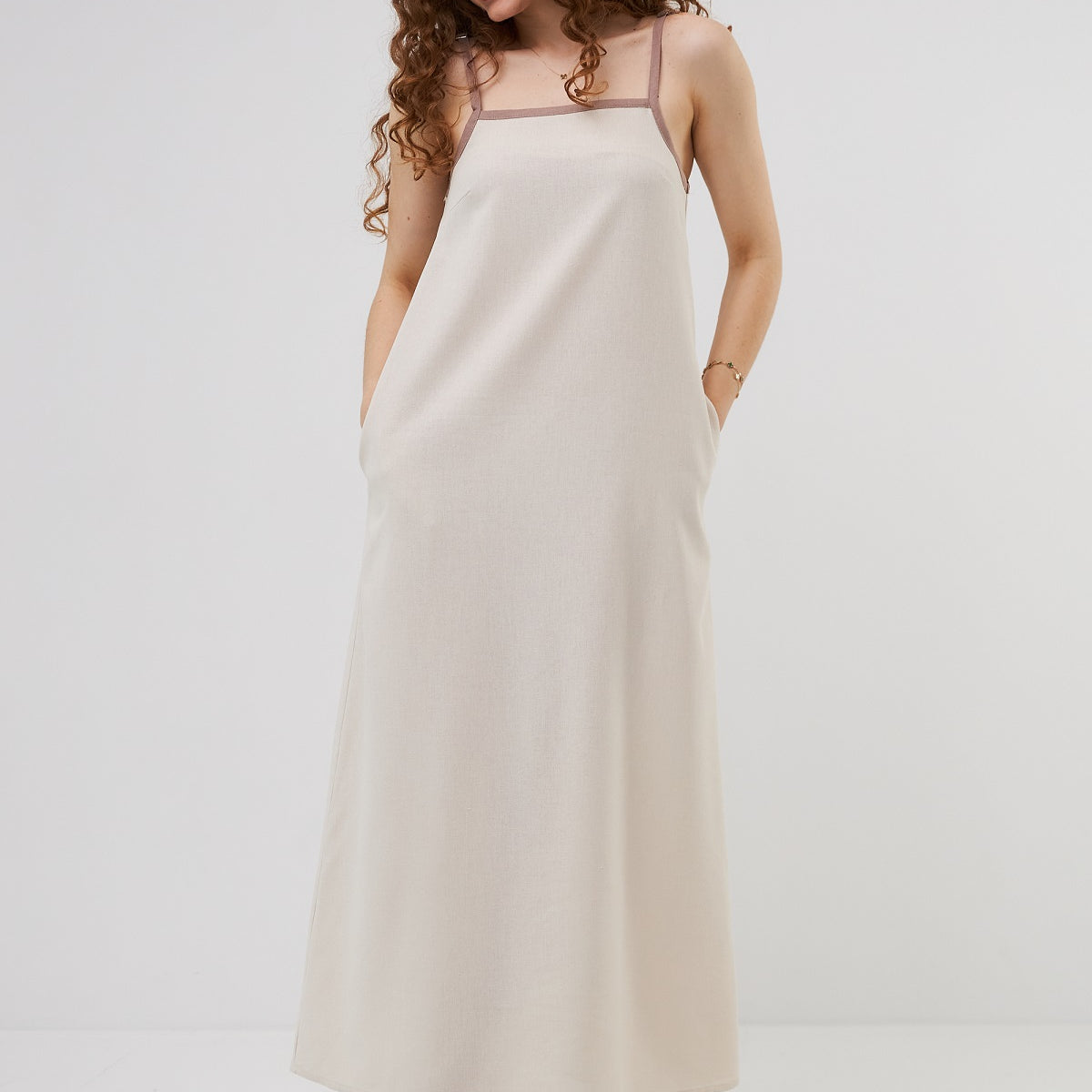 Сарафан максі лляний