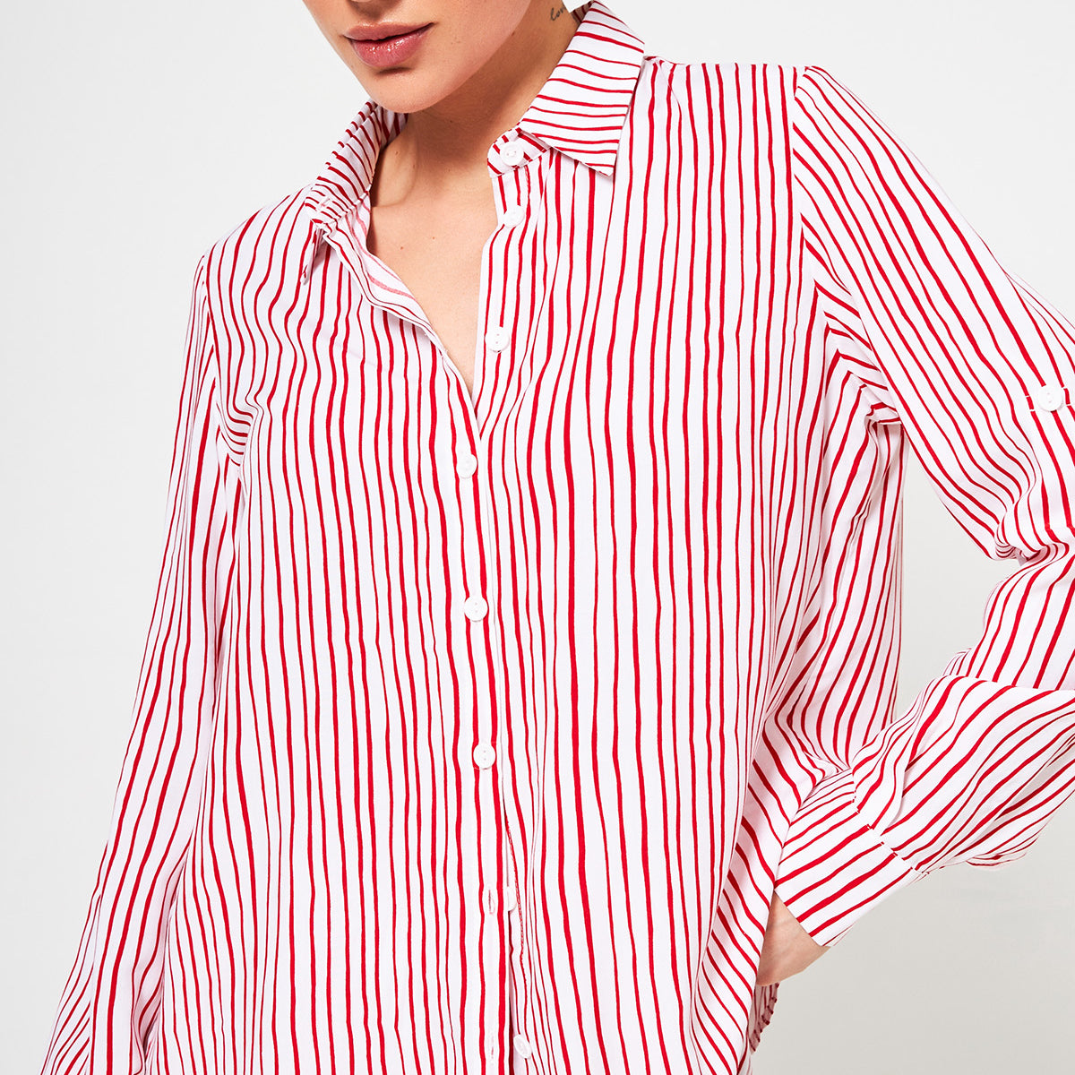 Сорочка вільна на ґудзиках Грейс