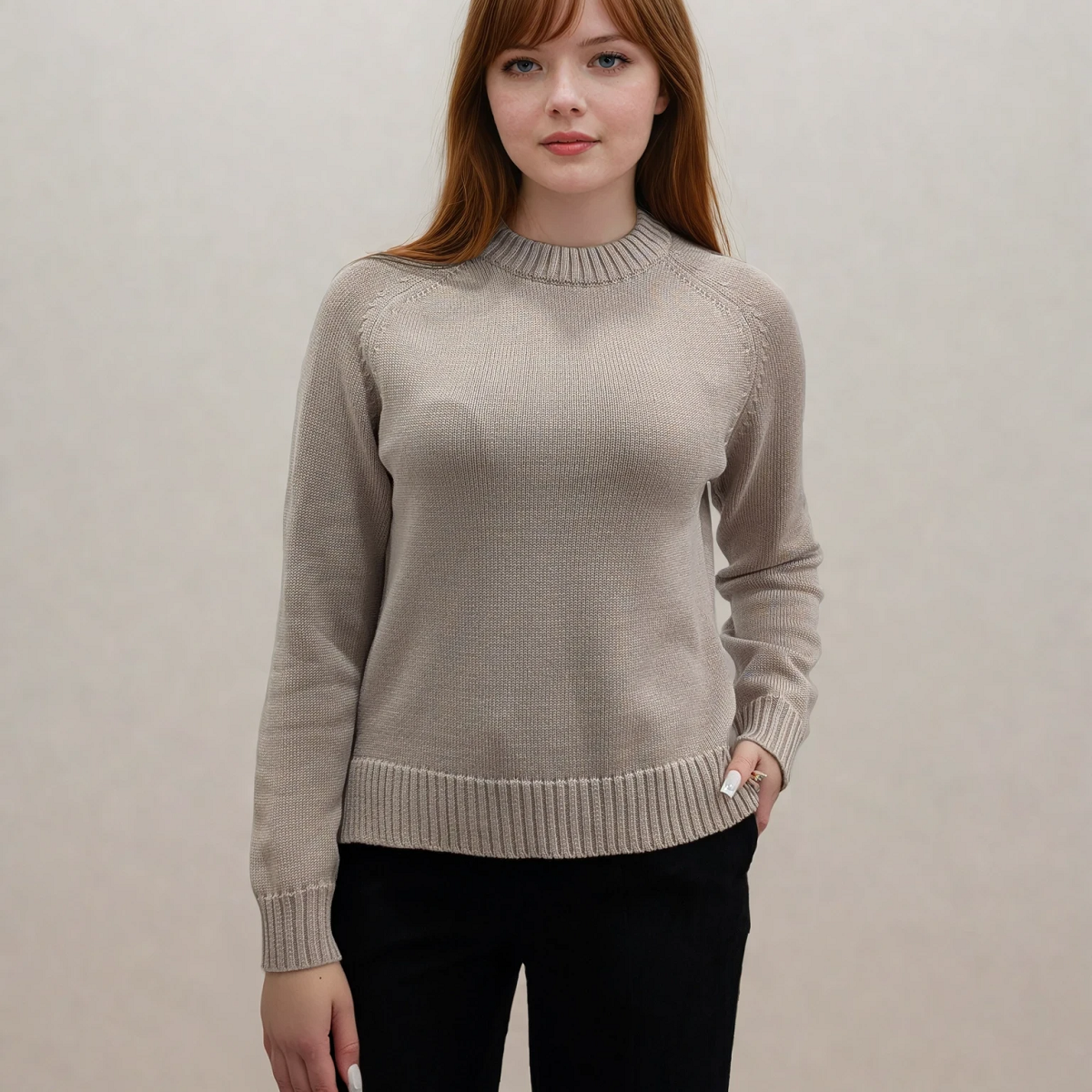 Светр реглан бавовняний