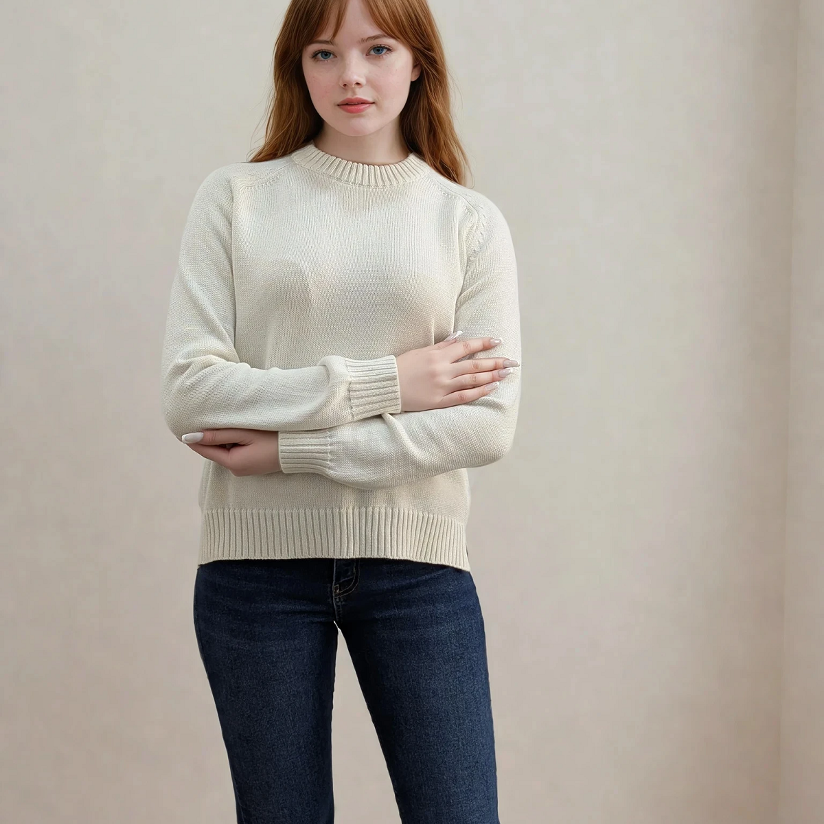 Светр реглан бавовняний