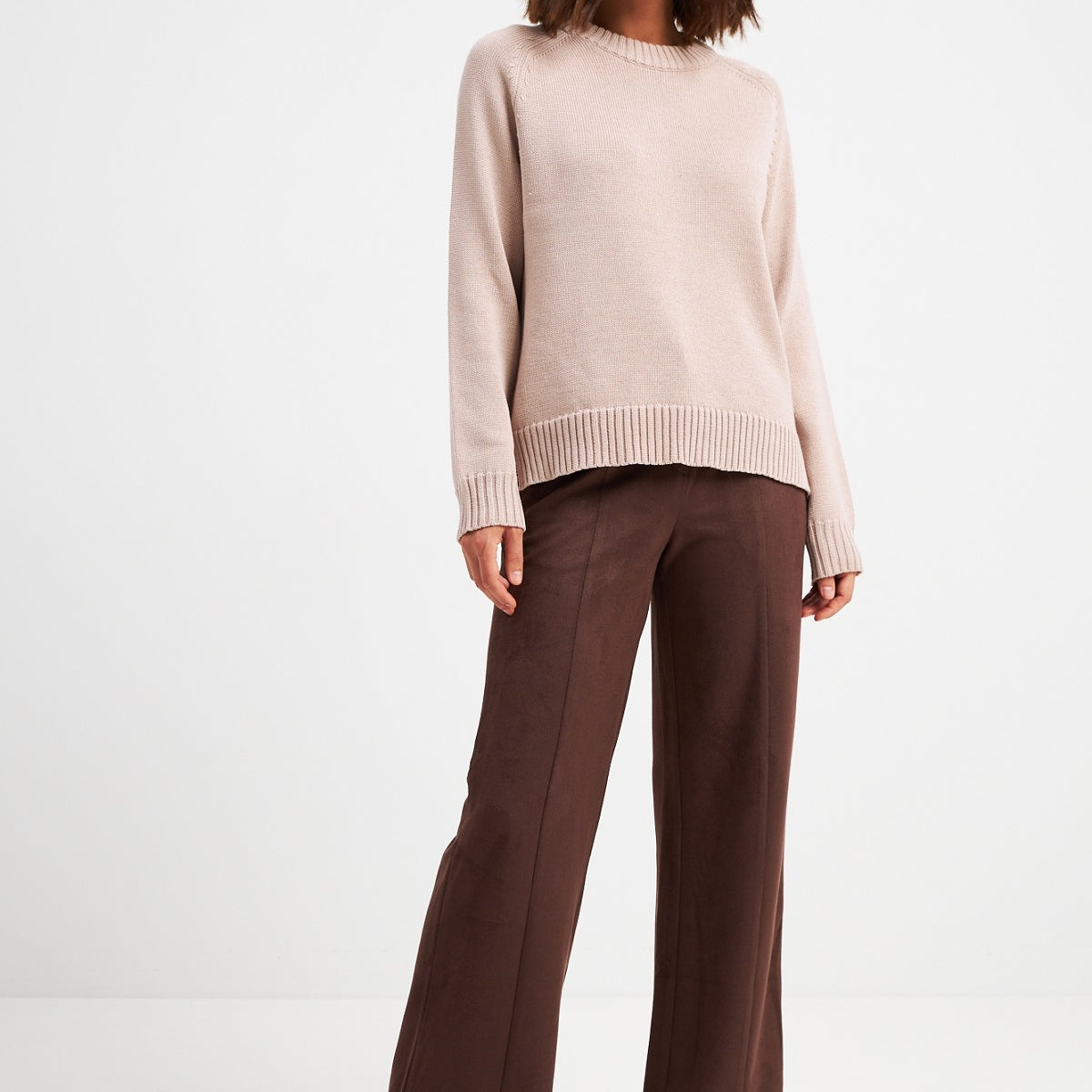 Брюки замш діагональ