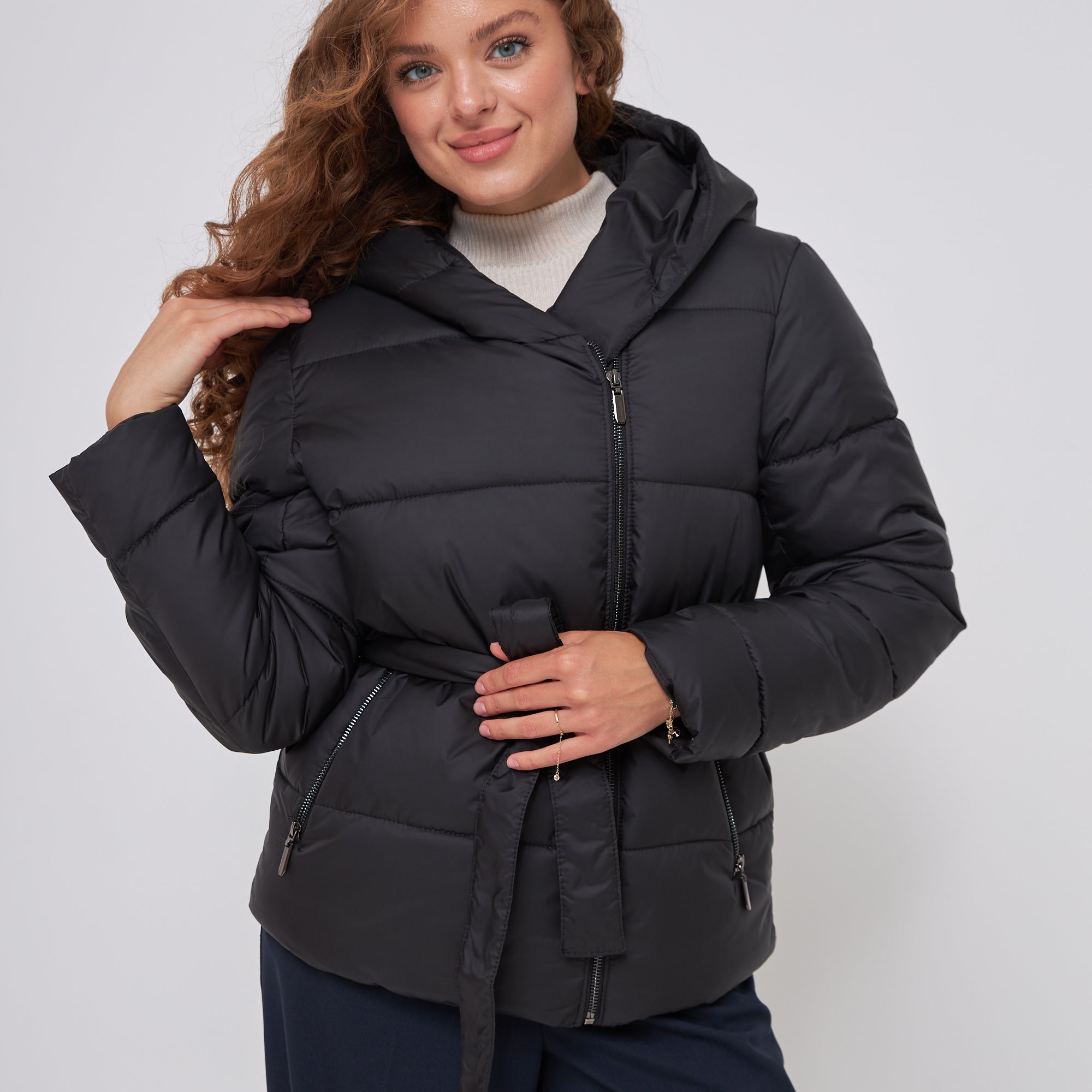 Куртка пуховик на блискавці