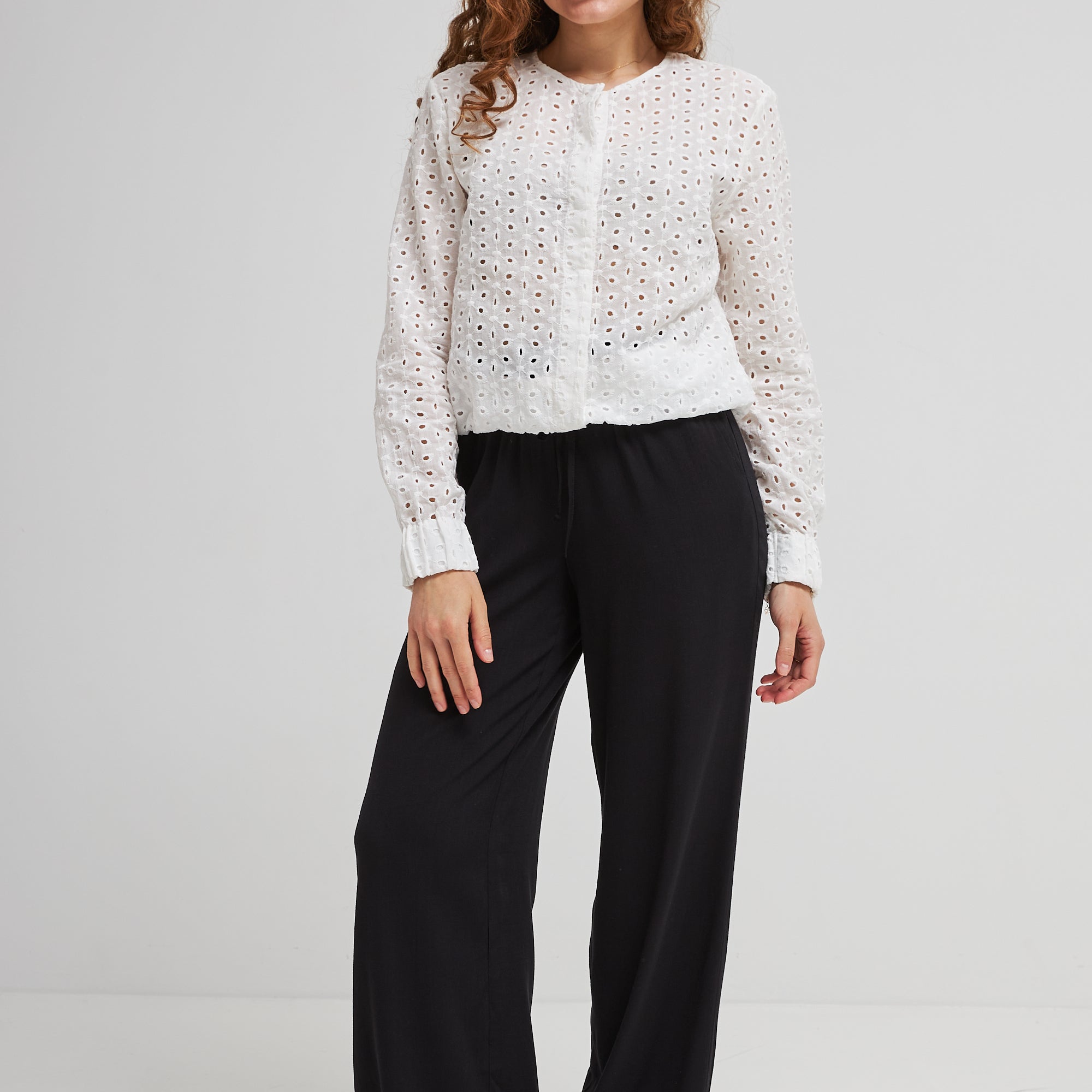 Брюки на резинці з накладними кишенями