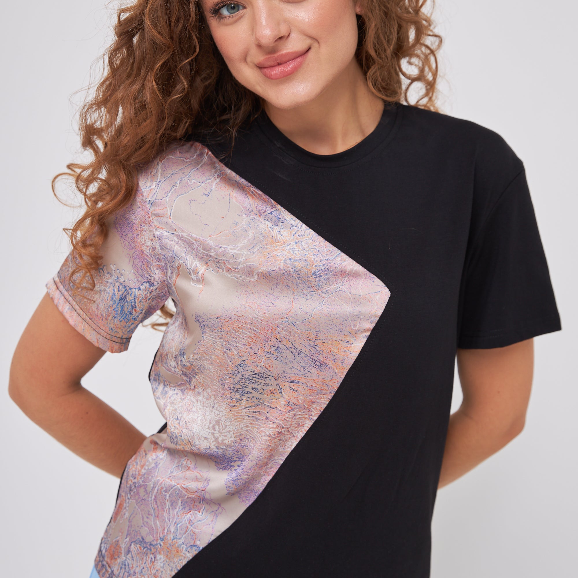 Футболка комбінована з армані