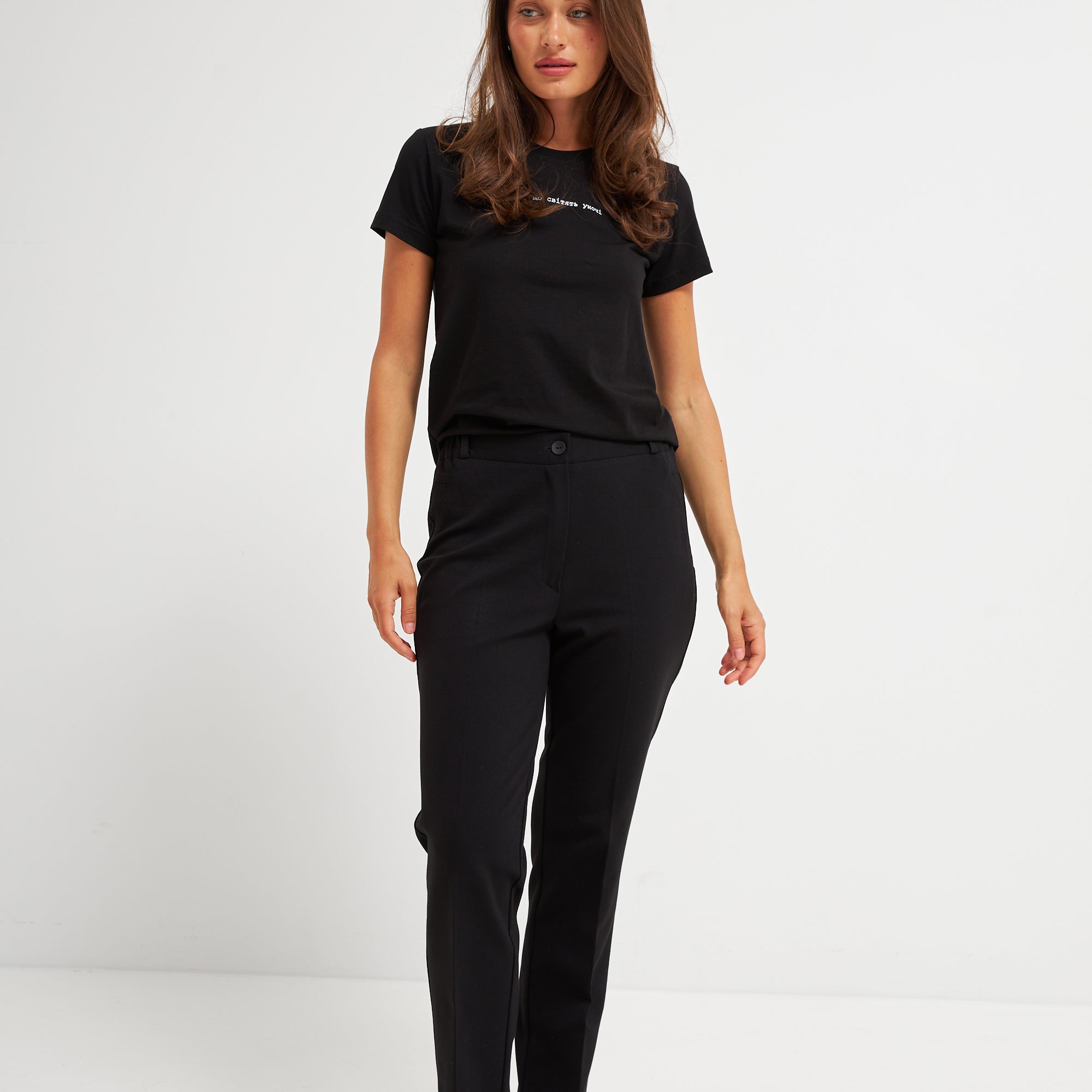 Брюки з алексу резинки по бокам