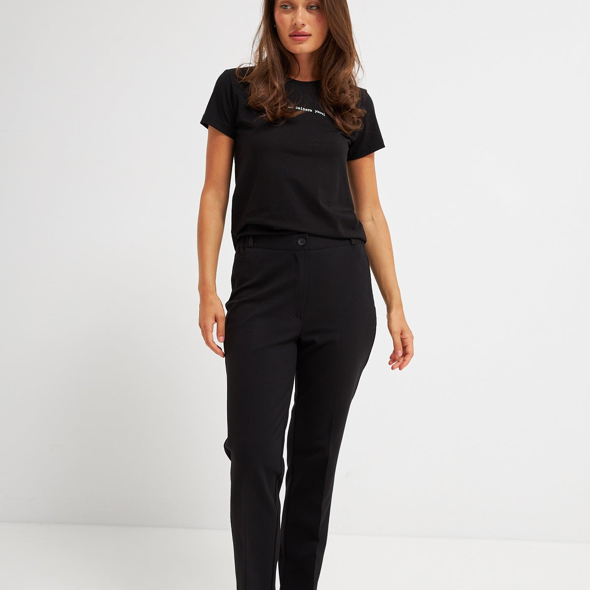 Брюки з алексу резинки по бокам