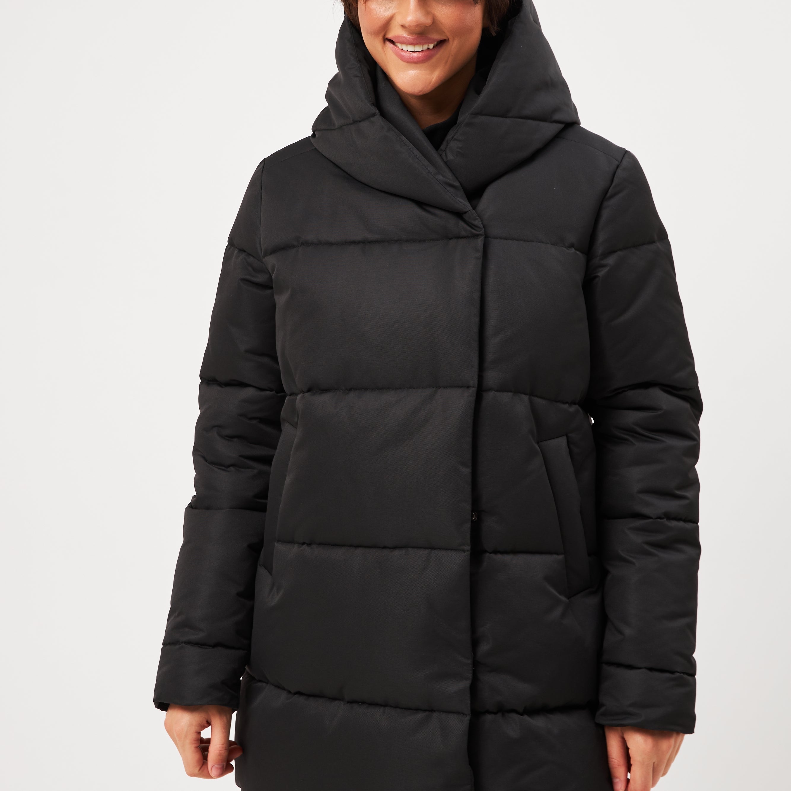 Куртка пуховик подовжена