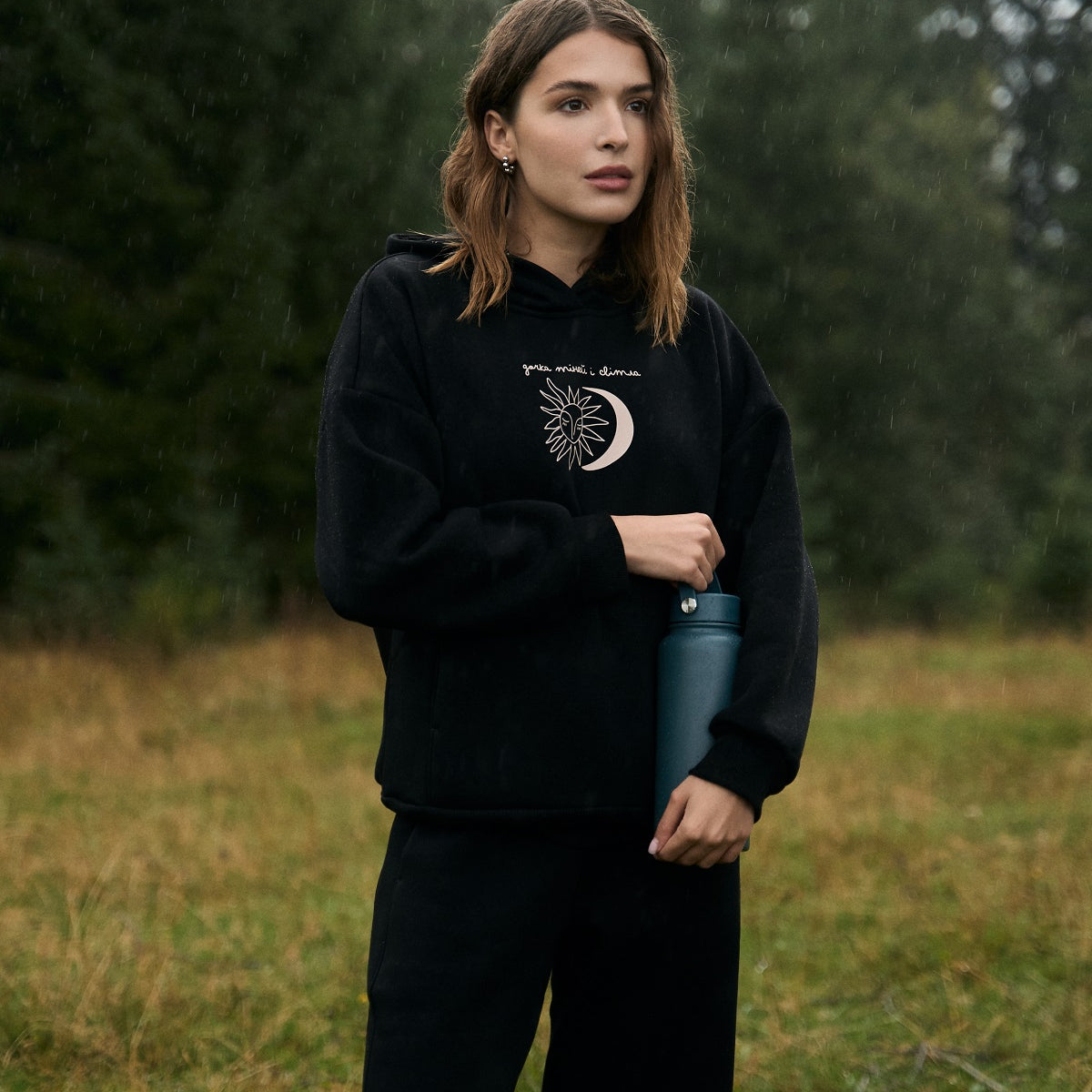 Худі жіноче з принтом Лісова казка