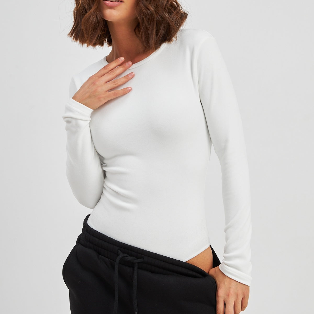 Боді класичне з довгим рукавом