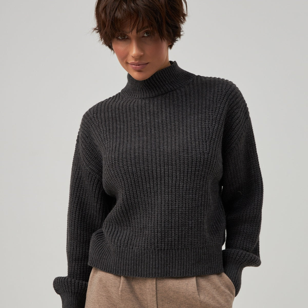 Светр реглан крупна в`язка