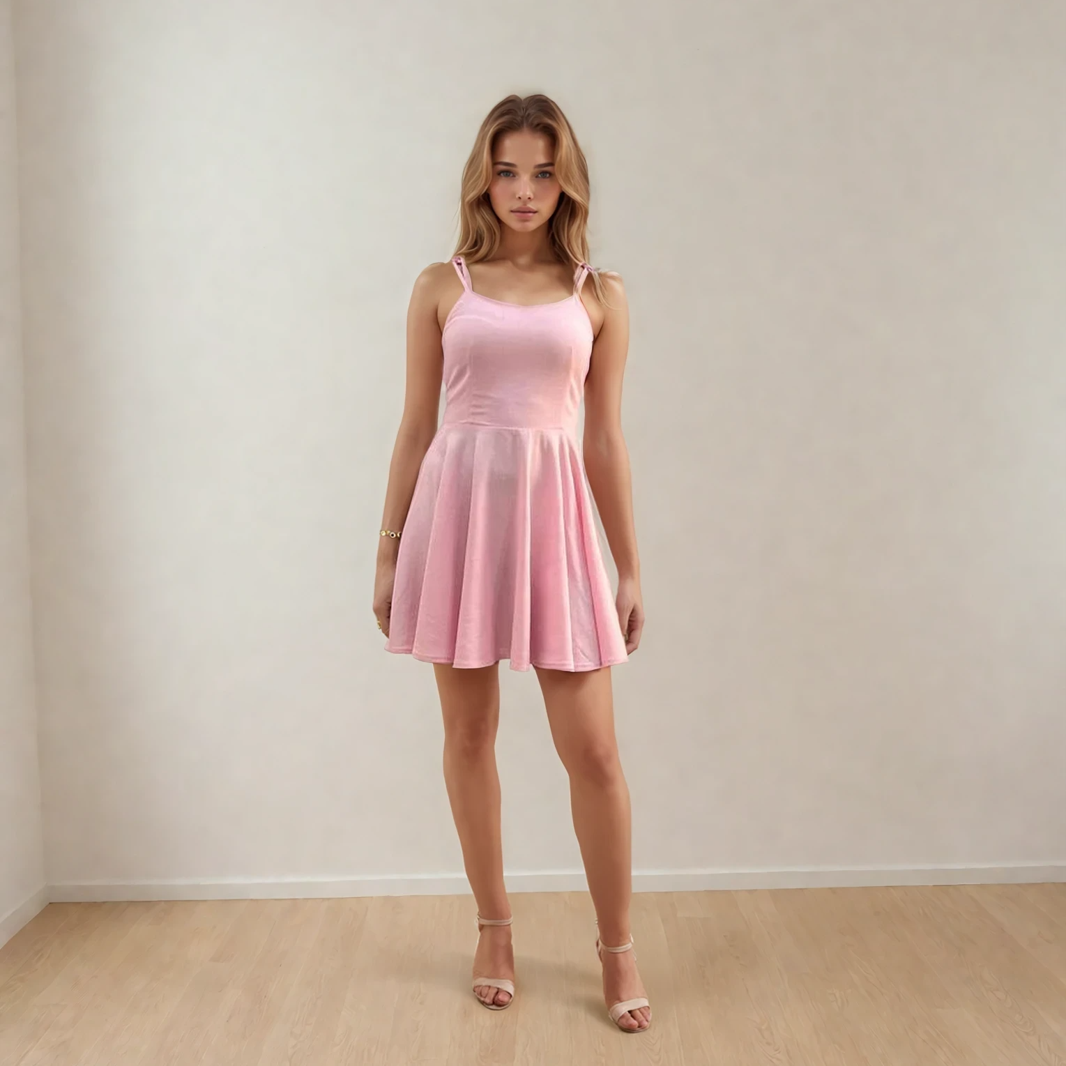 Сарафан з бретелями на зав'язках