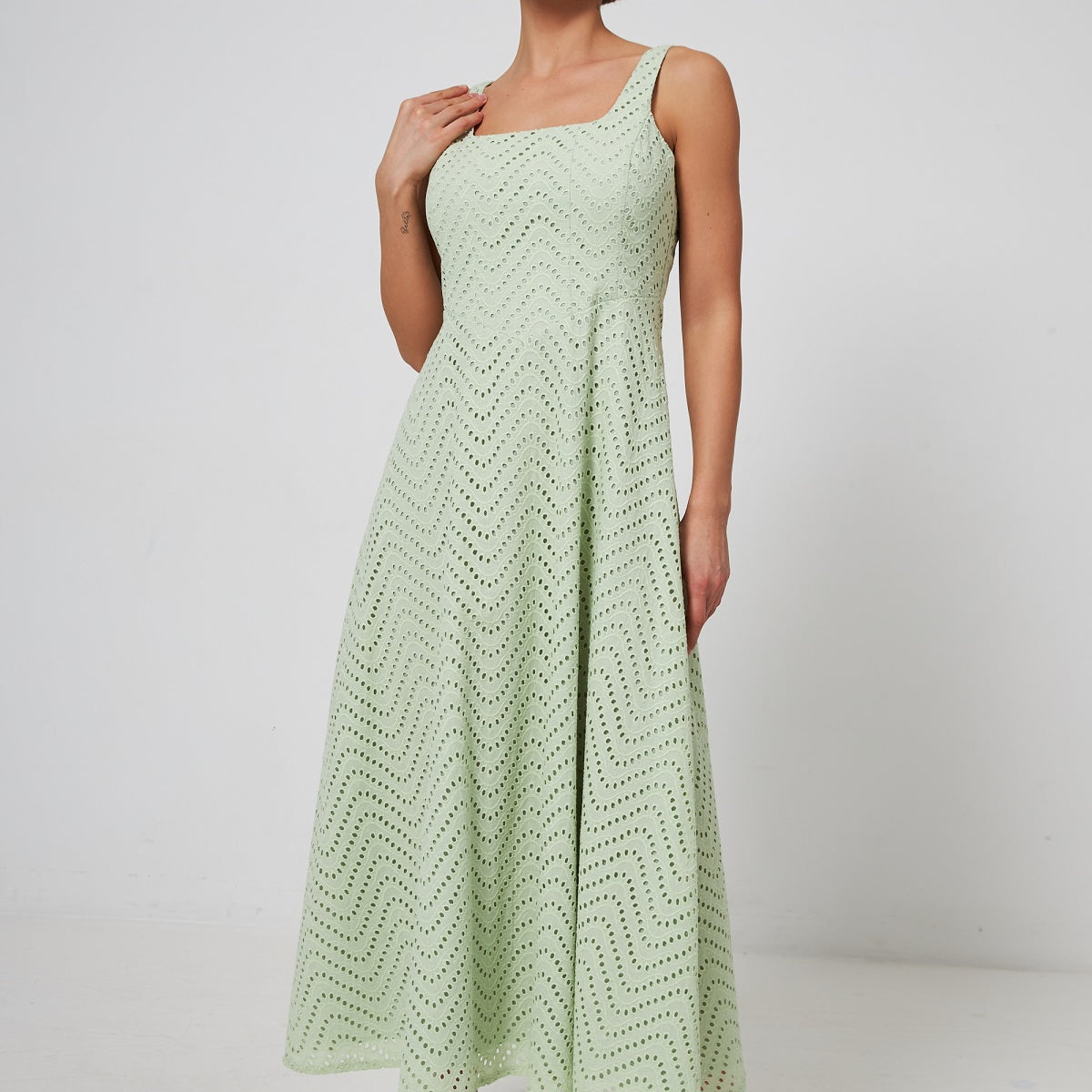 Сарафан максі літній з імітацією корсета