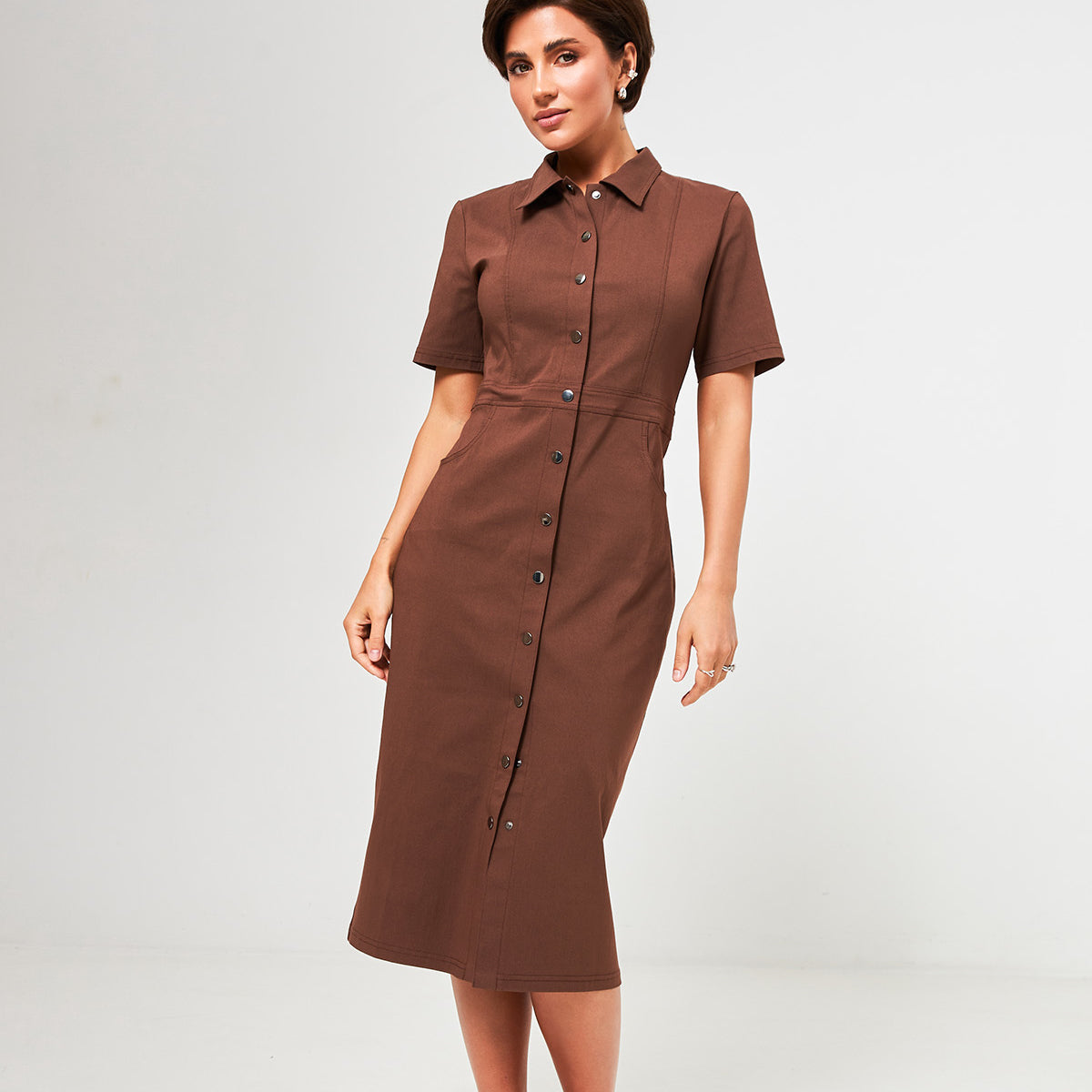 Сукня міді облягаюча з джинс бенгаліну