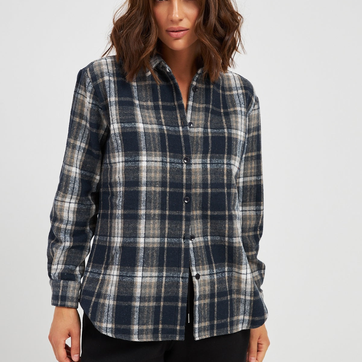 Сорочка тепла в клітинку