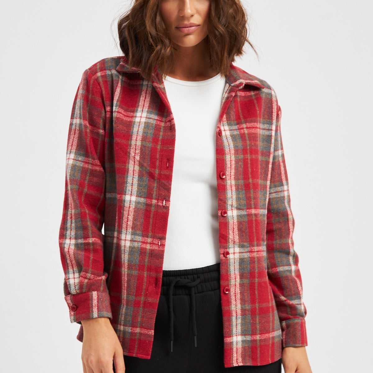 Сорочка тепла в клітинку